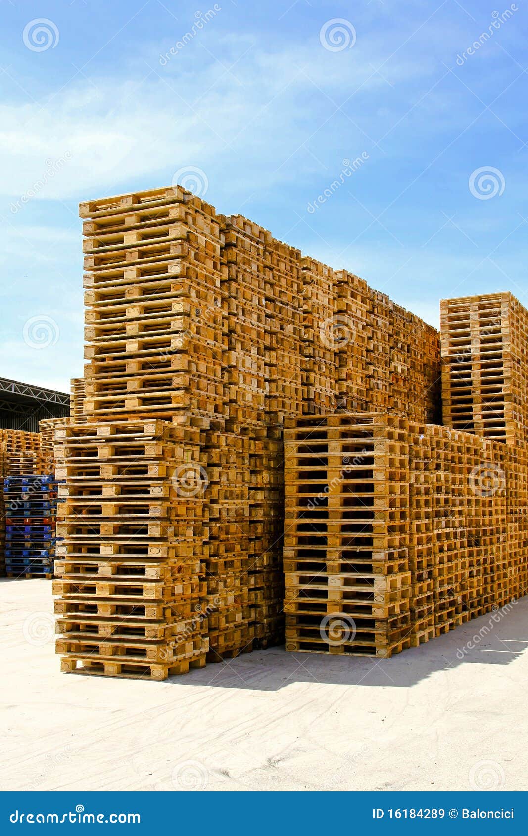 Pallet stock image. Image of goods, wood, transportation 16184289