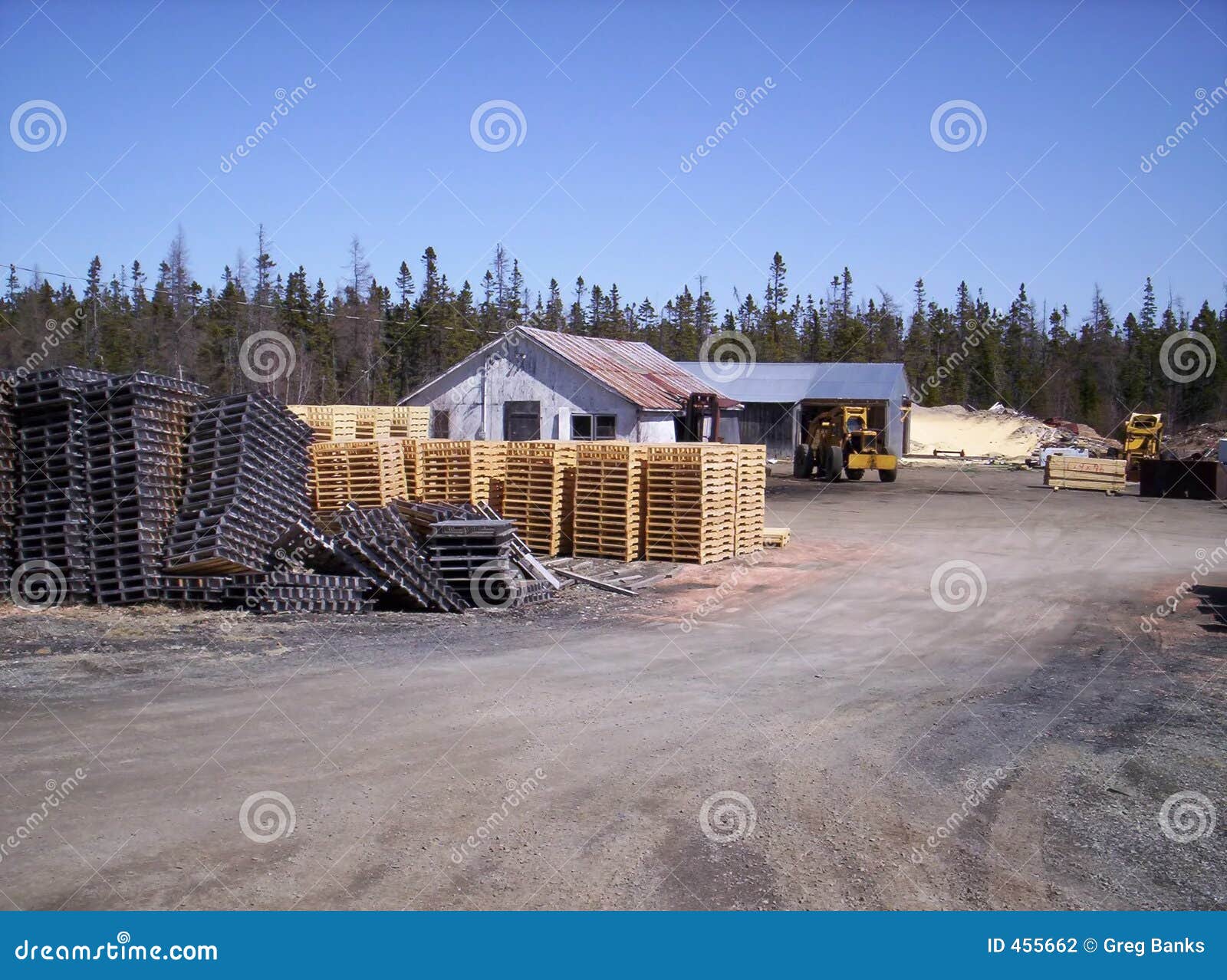 Pallet mill stock photo. Image of provide, shipping, pallet 455662