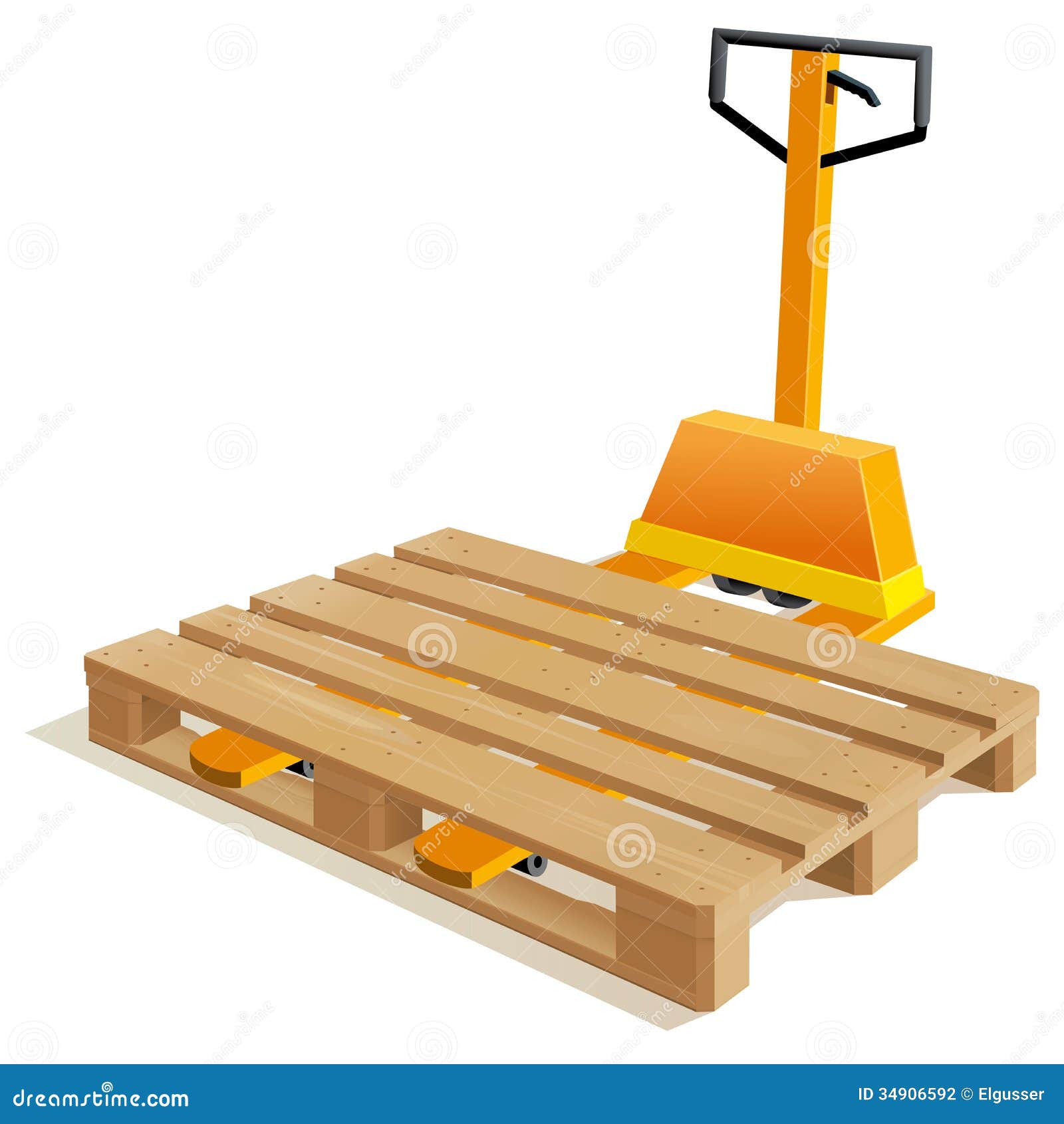 Pallet Truck With Wooden Stock Photography Pallet Truck With Wooden Stock Photography