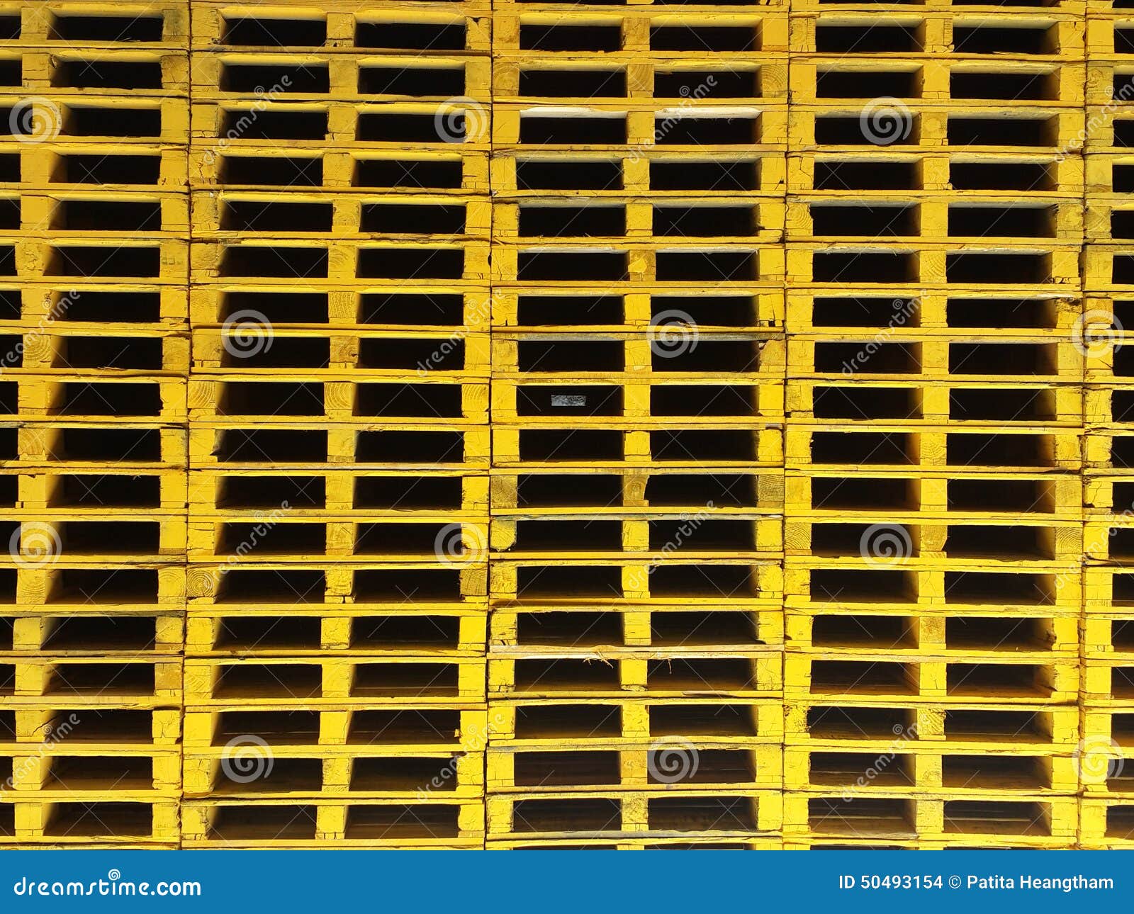 Pallets yellow color stock photo. Image of pallet, stack 50493154