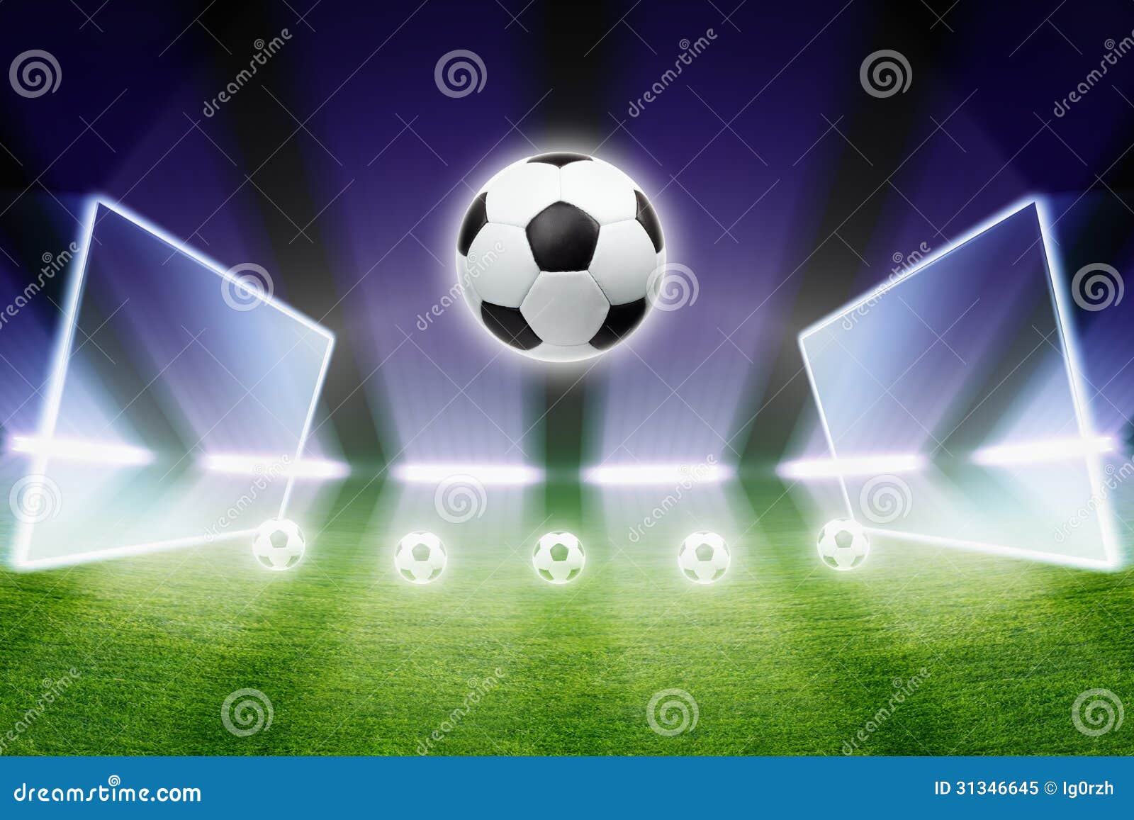 Sfondo Per Foto A Tema Calcio - 1.8x1.2 M, Stadio E Riflettori, Per Feste E Ritratti - Foto 9