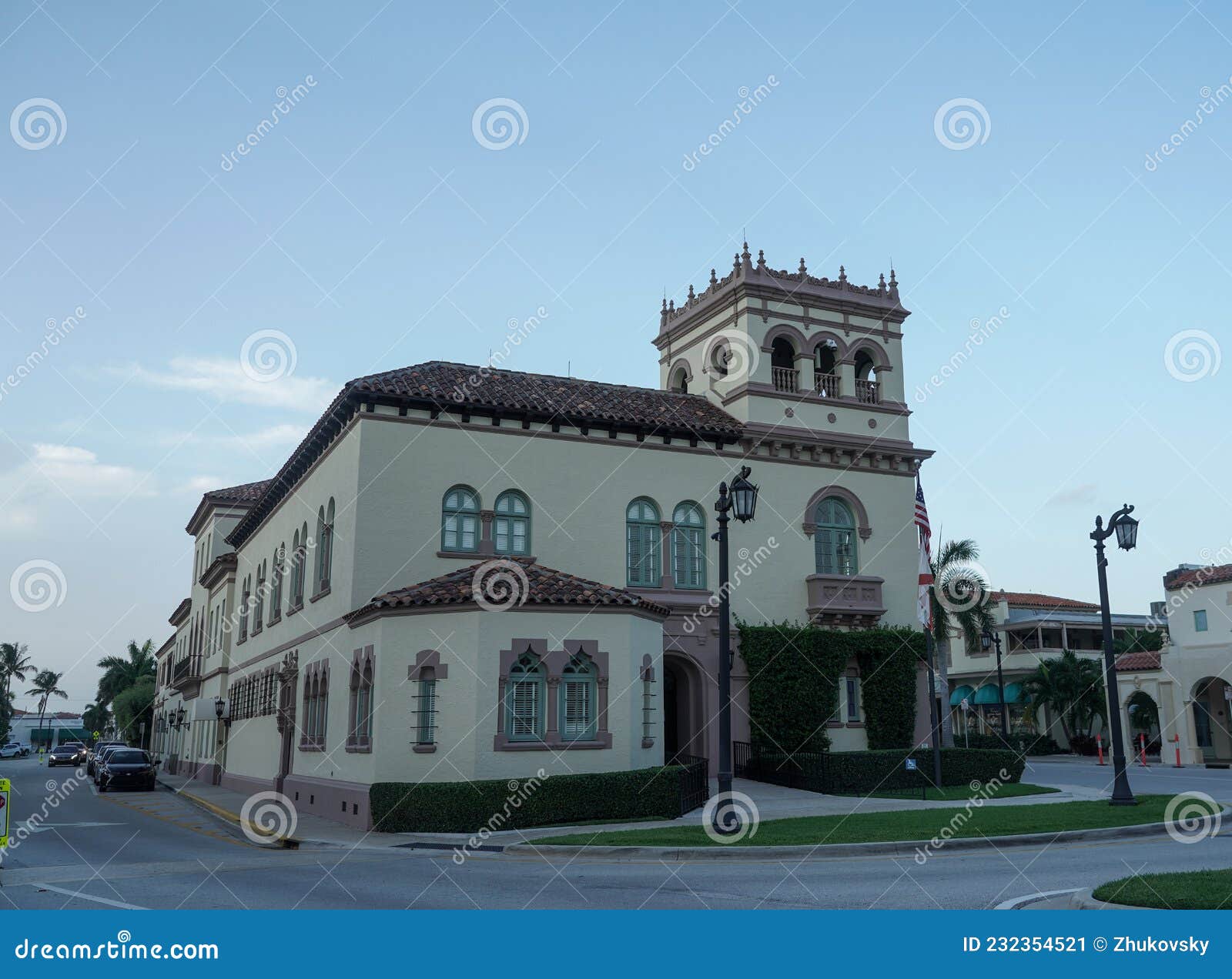 The Palm Beach Town Hall Originally Built in 1925 Editorial Photo