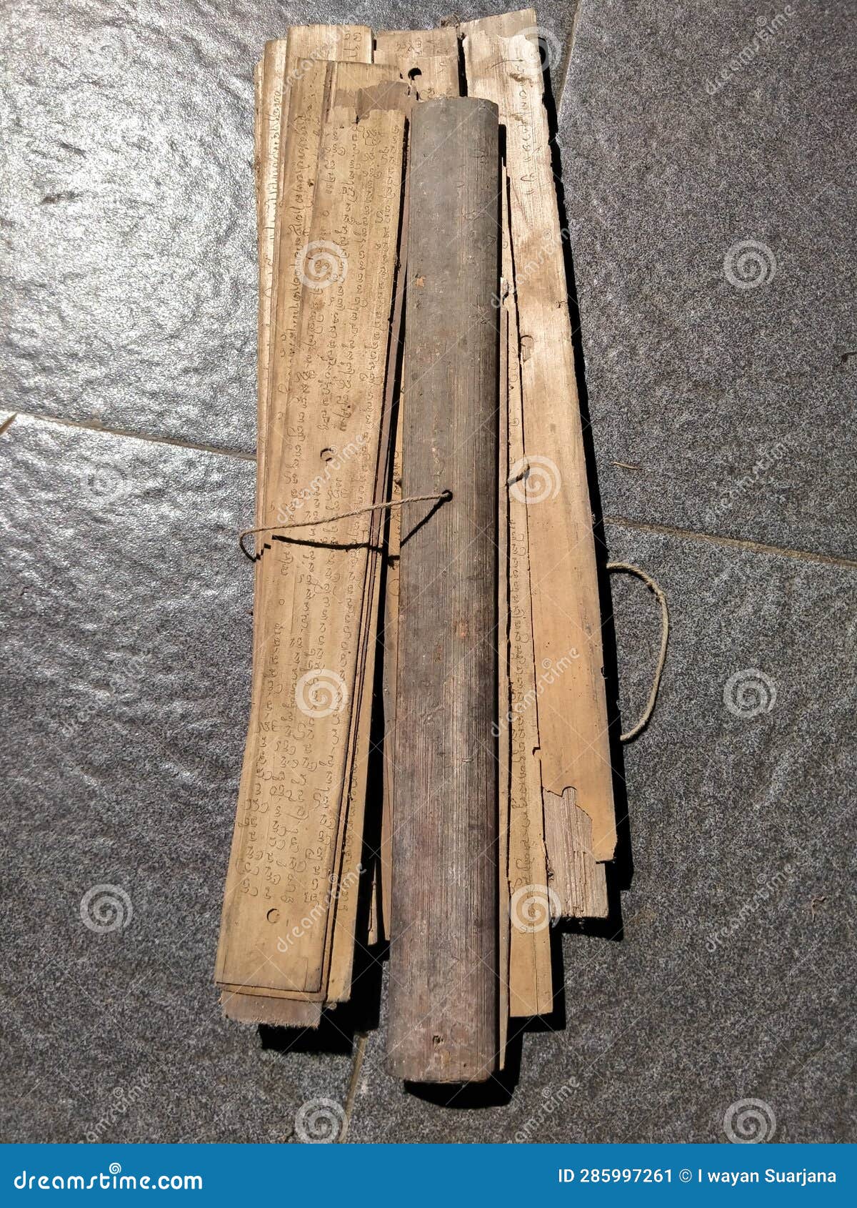 Palm Leaves are Used As Writing Paper in the Past Stock Image Image