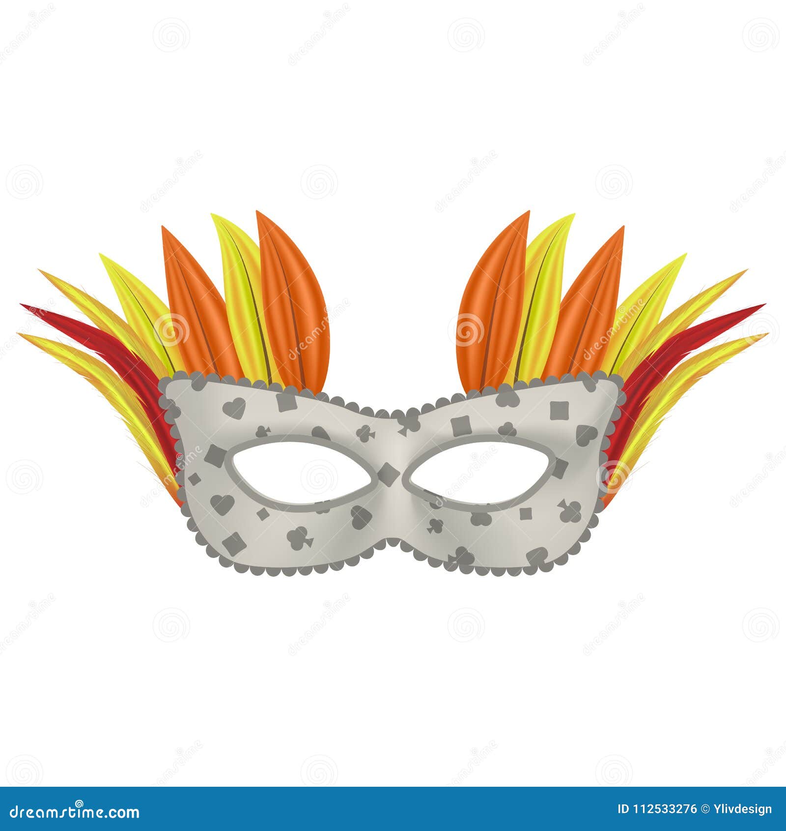 Palm Mask Mockup, Realistic Style Stock Vector ...