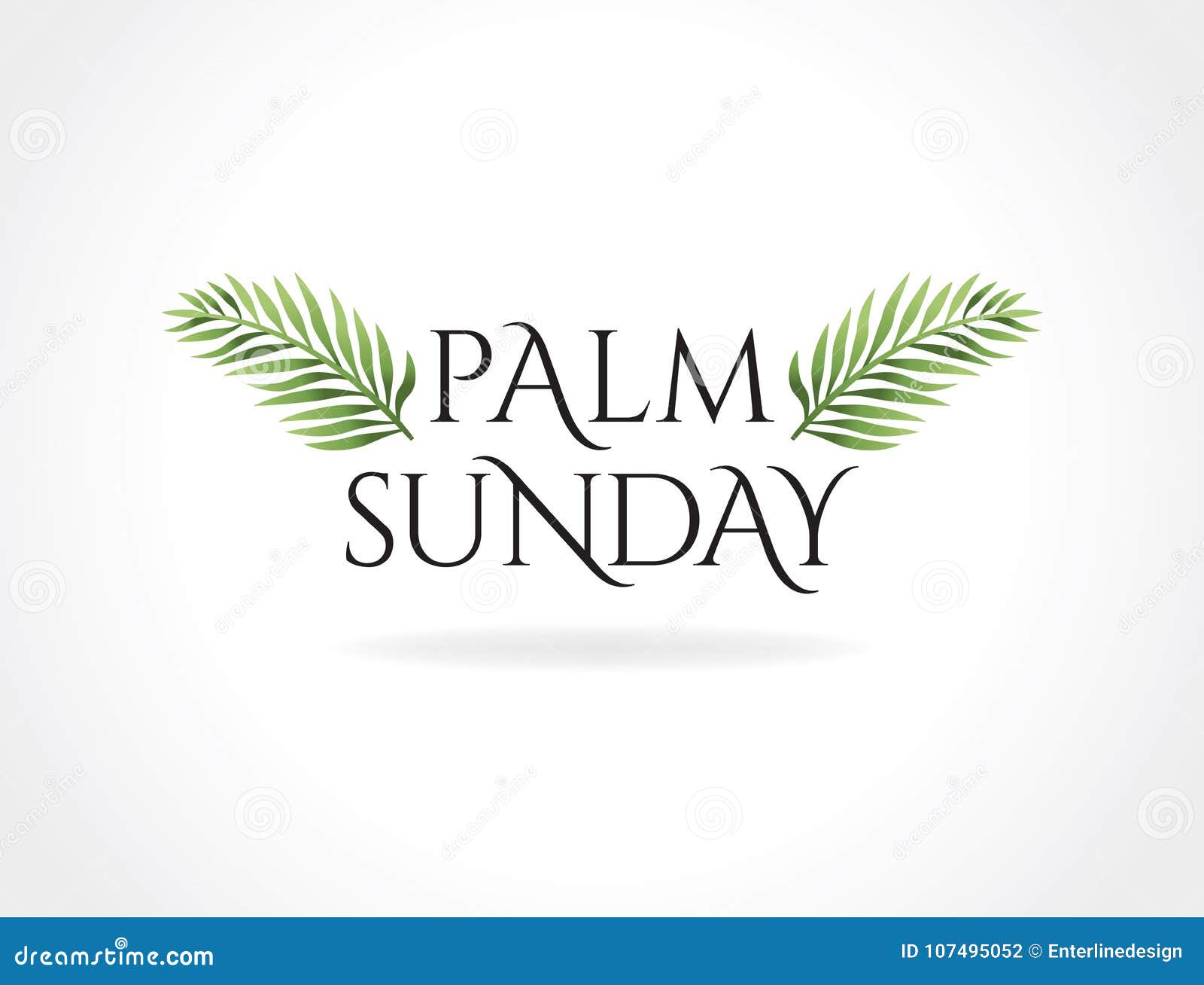 palm sunday christian holiday theme 