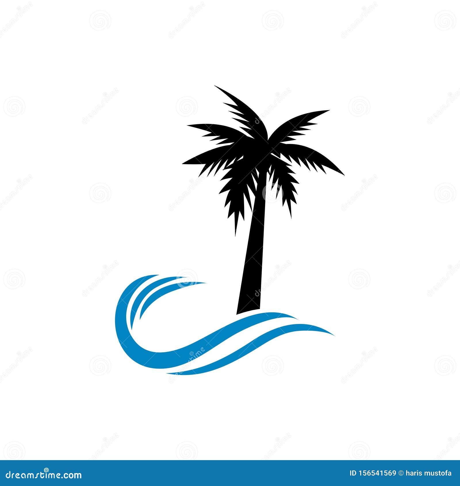 palm tree graphic  template  