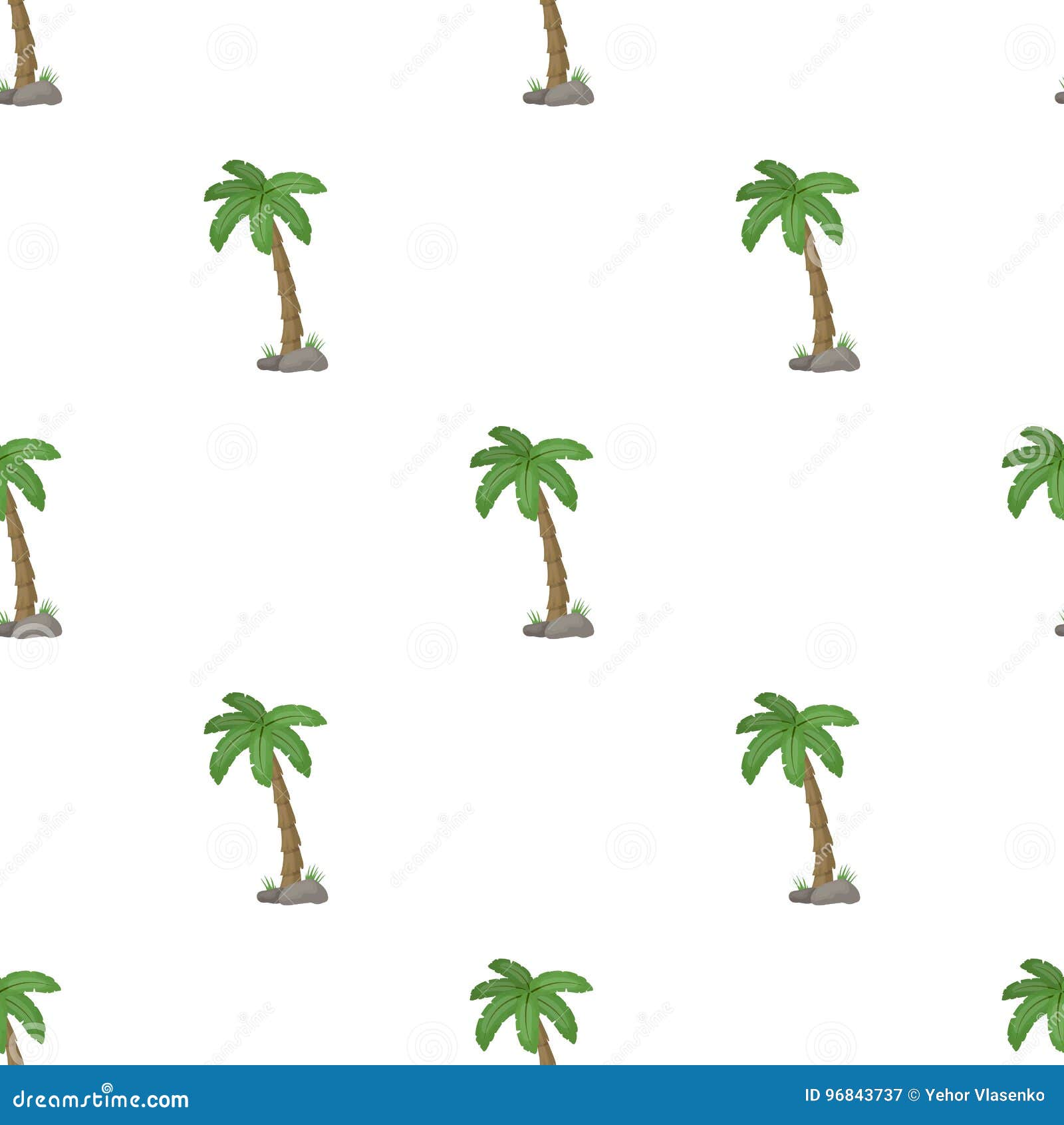 Palm Tree Icon in Cartoon Style Isolated on White Background. Brazil ...