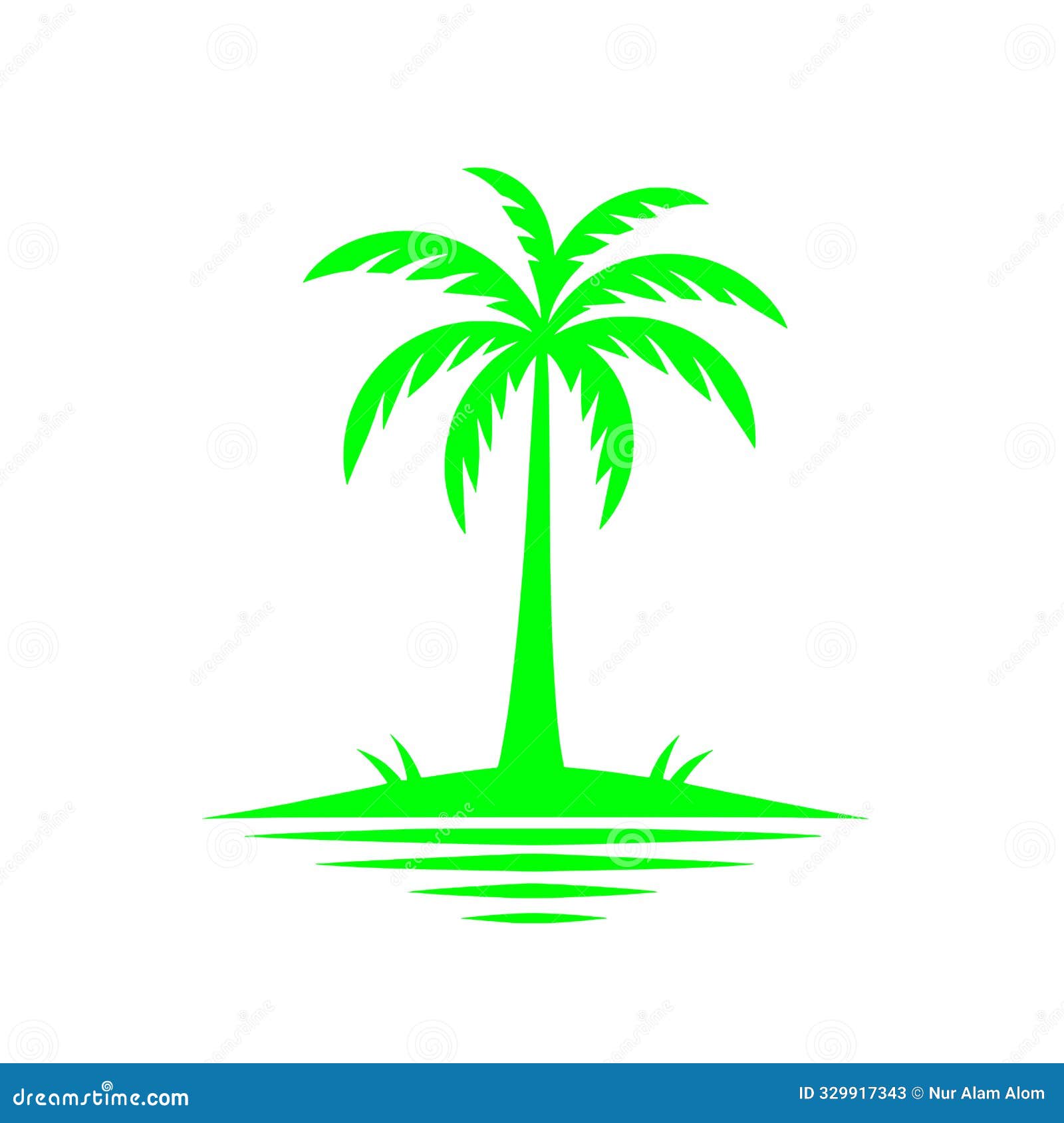 palm tree silhouette style victor