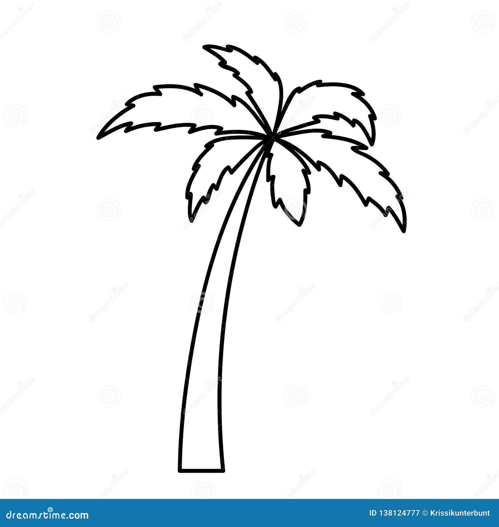How To Draw A Palm Tree Step By Step 🌴 Palm Tree Drawing Easy - YouTube