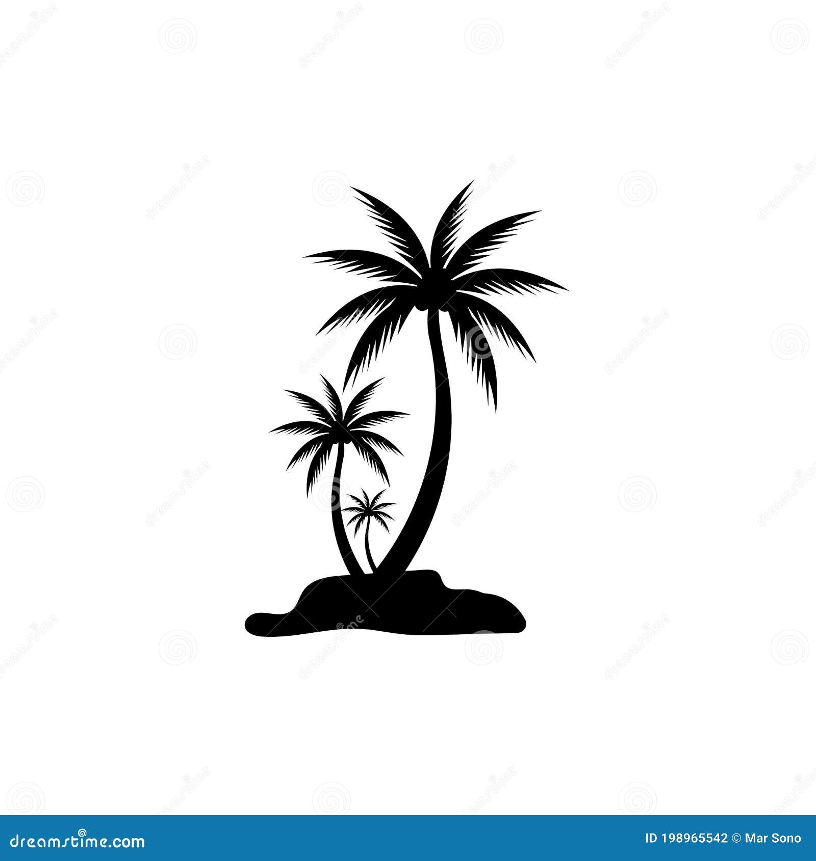 Palm Tree Summer Logo Template Stock Vector Illustration of holiday