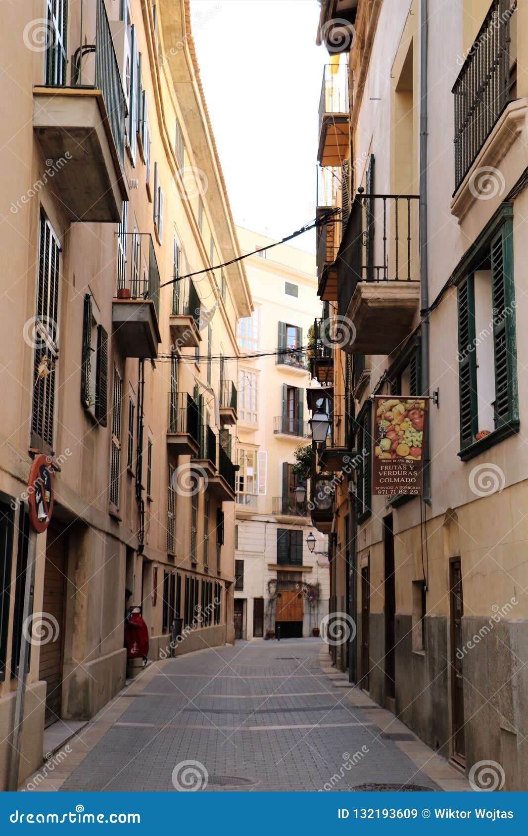 Palma De Mallorca Old Town Street Editorial Stock Image - Image of ...