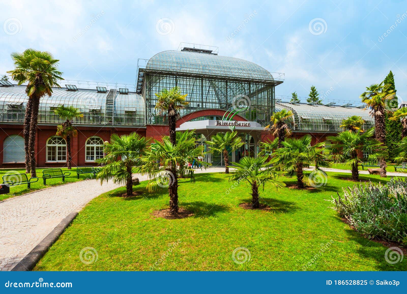 Palmengarten Botanische Tuin in Frankfurt Redactionele Afbeelding - Image of schoonheid: 186528825