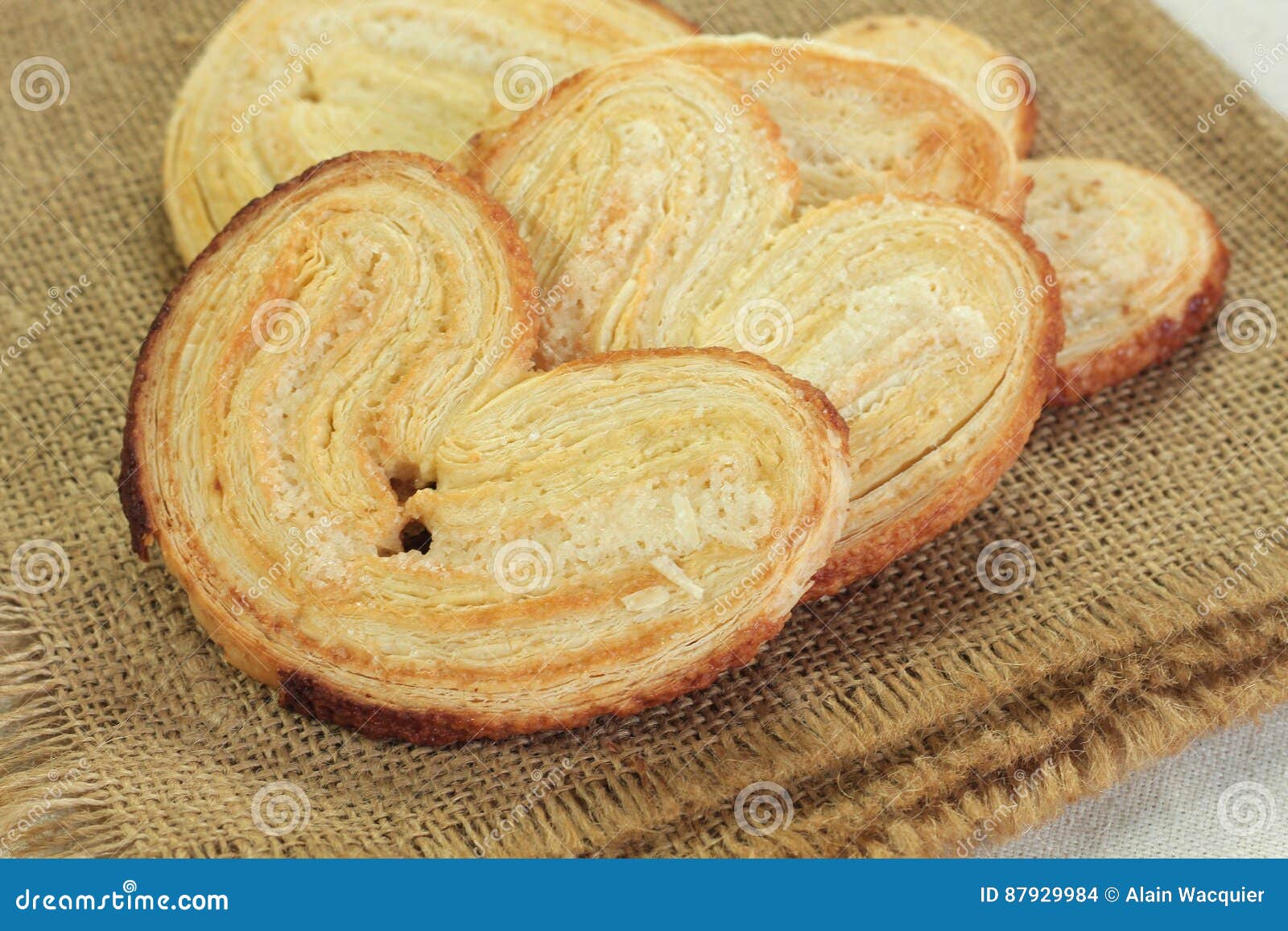 palmera palmier sweet puff pastry
