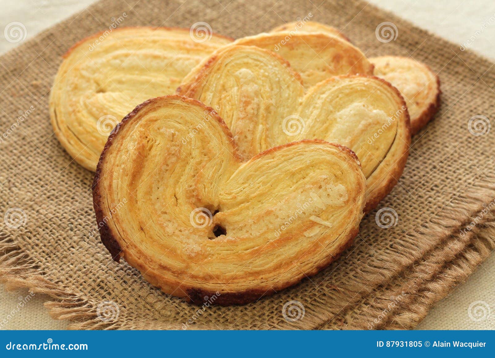 palmera palmier sweet puff pastry