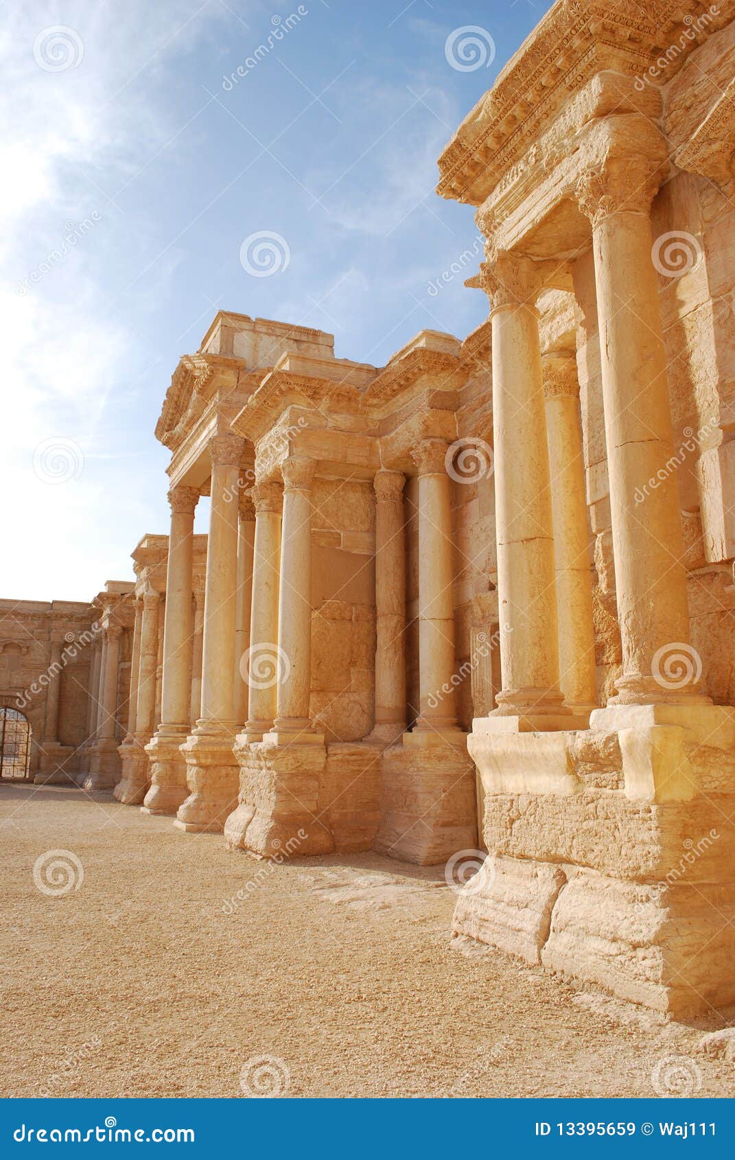 Palmyra Theater stock image. Image of asia, background - 13395659
