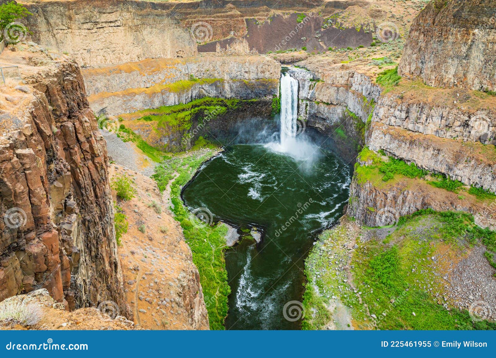 Palouse Falls in Palouse Falls State Park Stock Image Image of