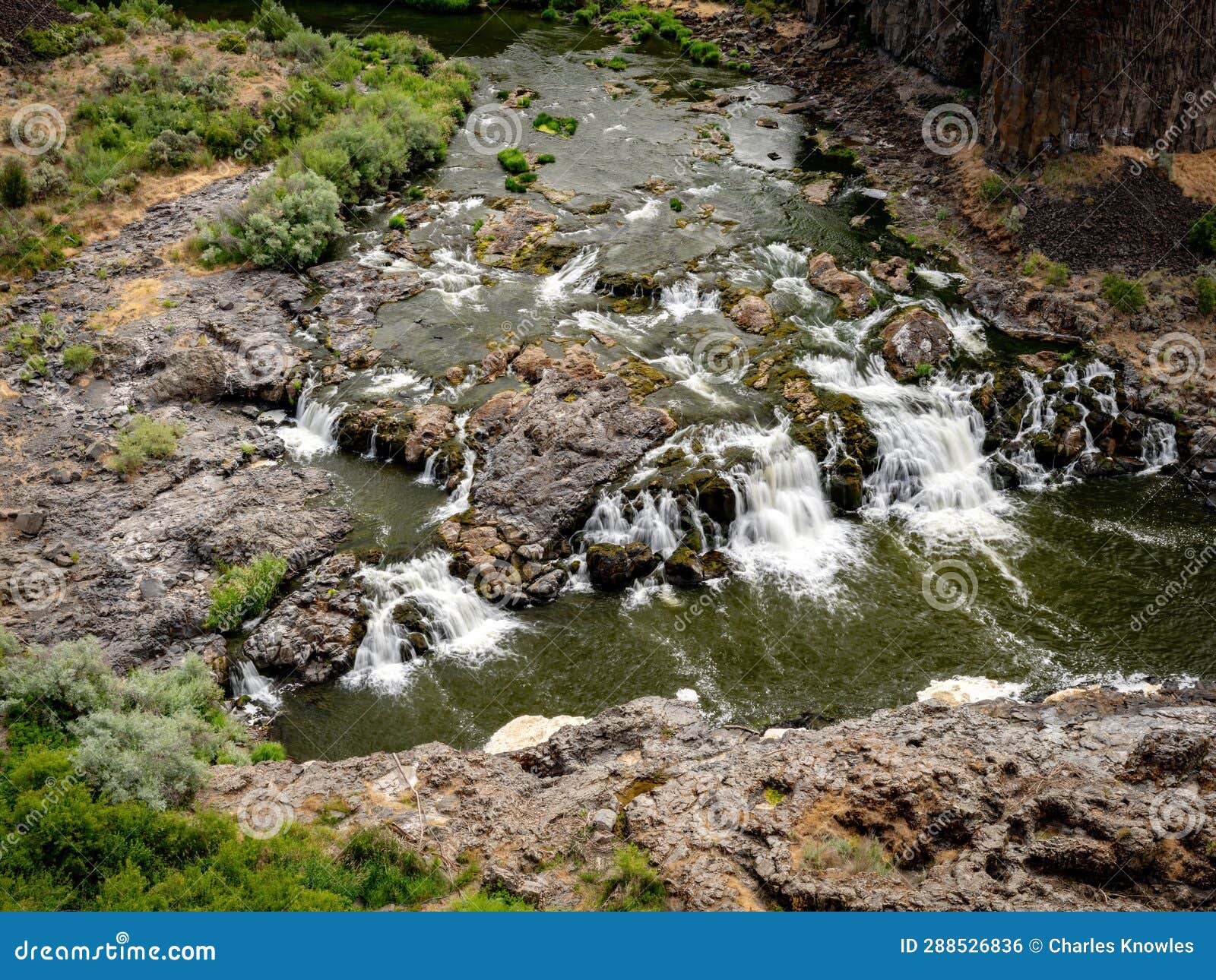Palouse River Water Falls through the Rocks Stock Photo Image of river, landscape 288526836