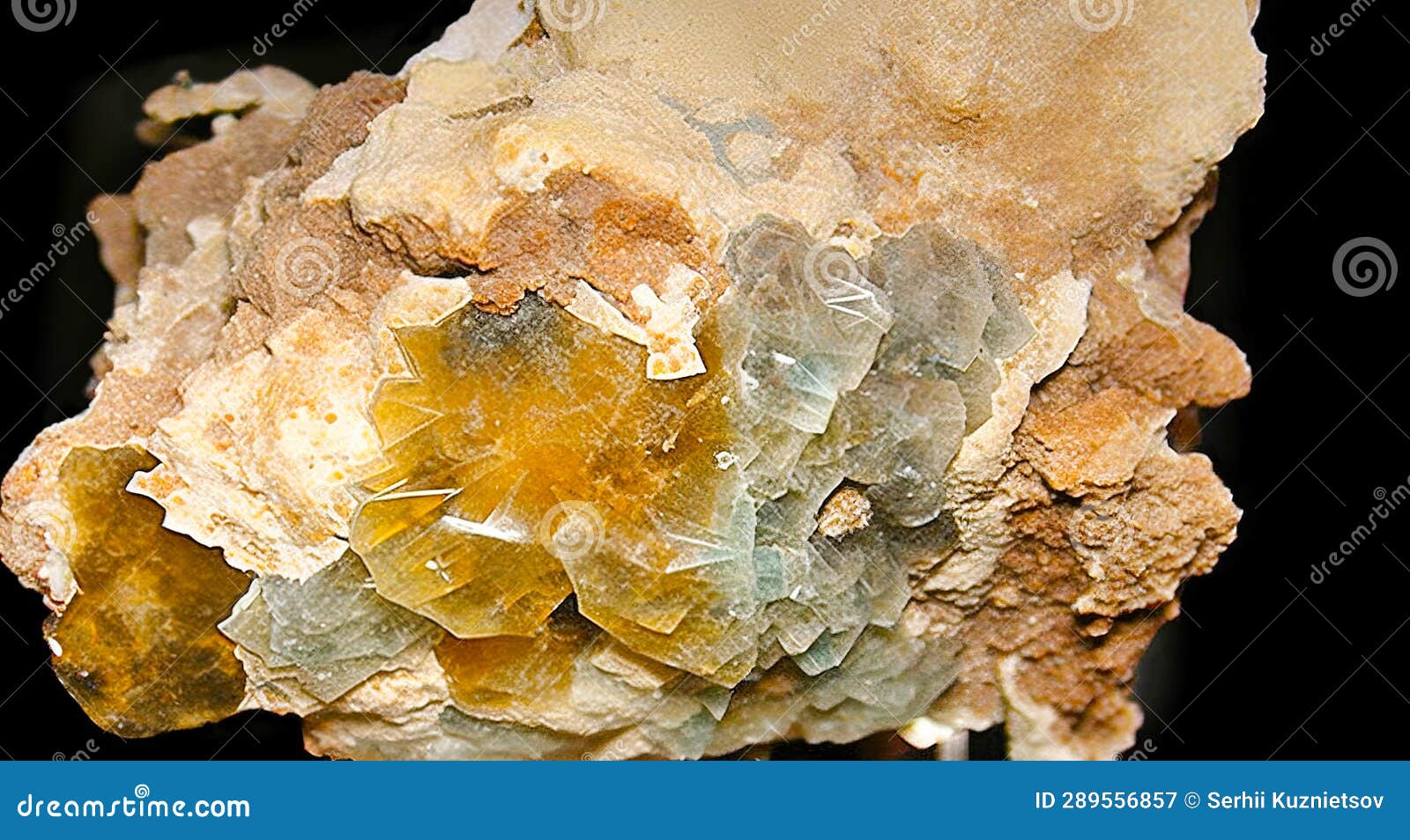 palygorskite is rare precious natural geological stone on gradient background in low key, isolate. ai generated.