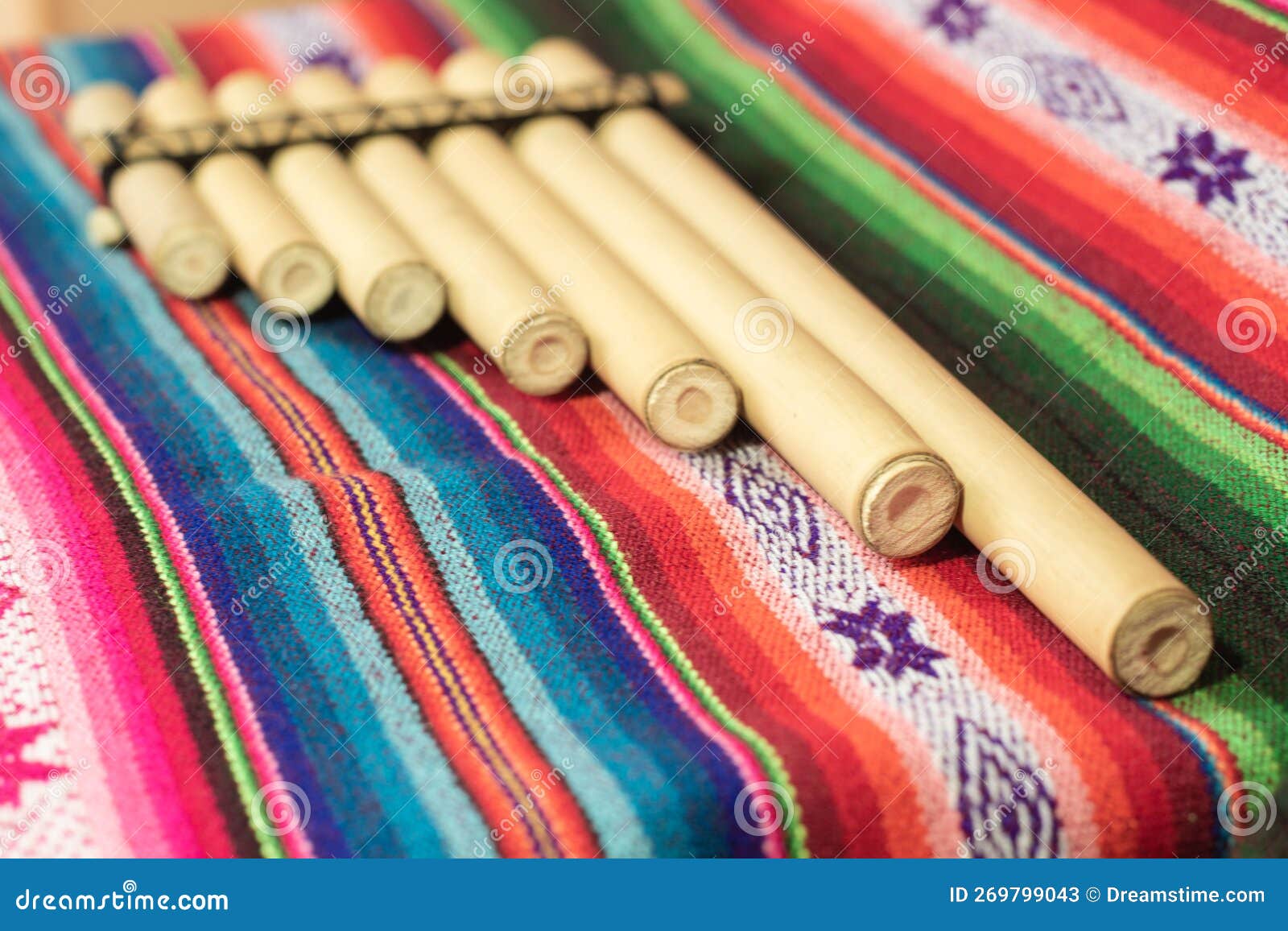 Pan flute stock image. Image of blue, pattern, green 269799043