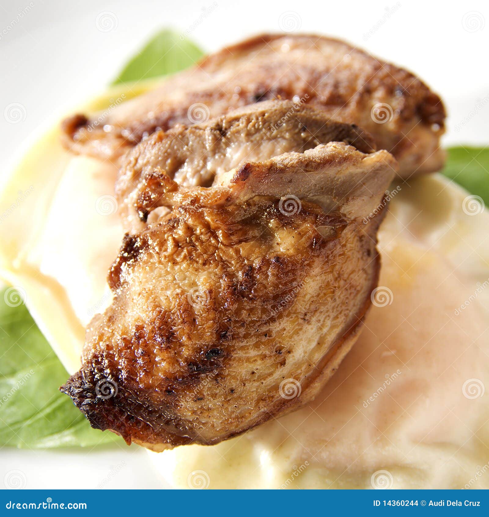Pan Fried Quail stock photo. Image of meal, dinner, food 14360244