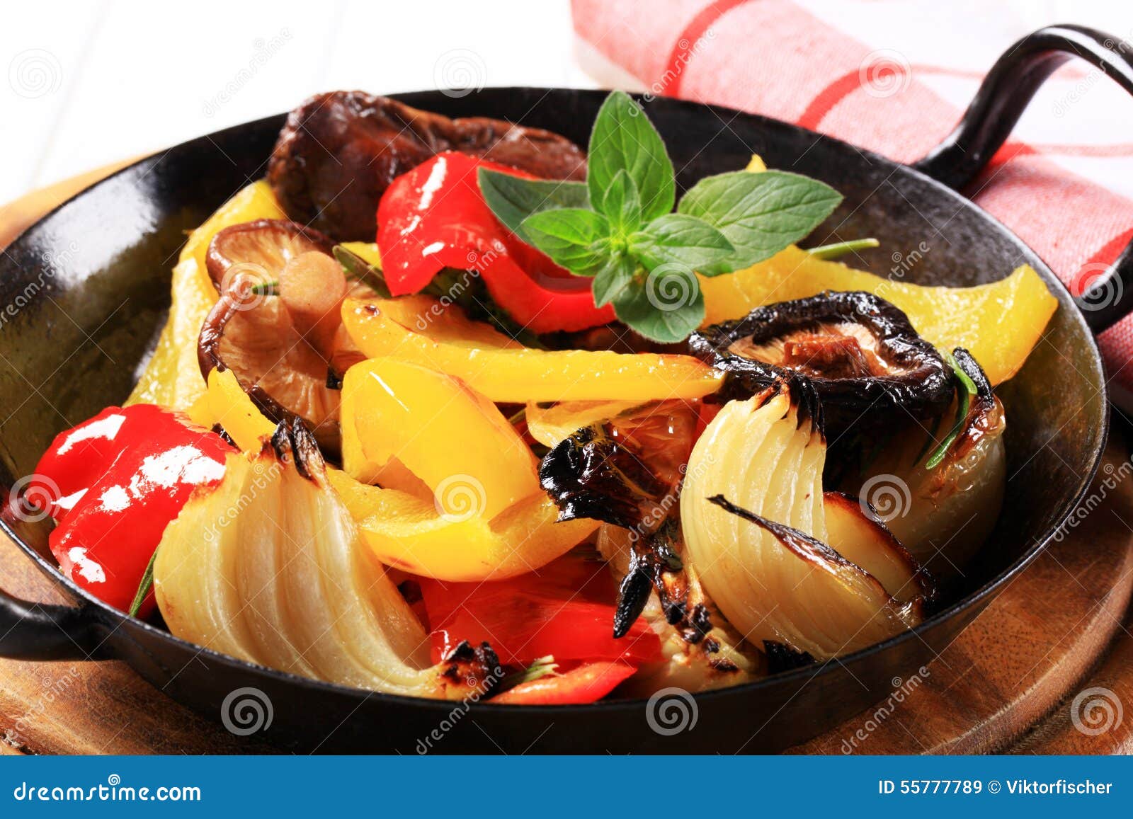 Pan fried vegetables stock image. Image of appetizer 55777789