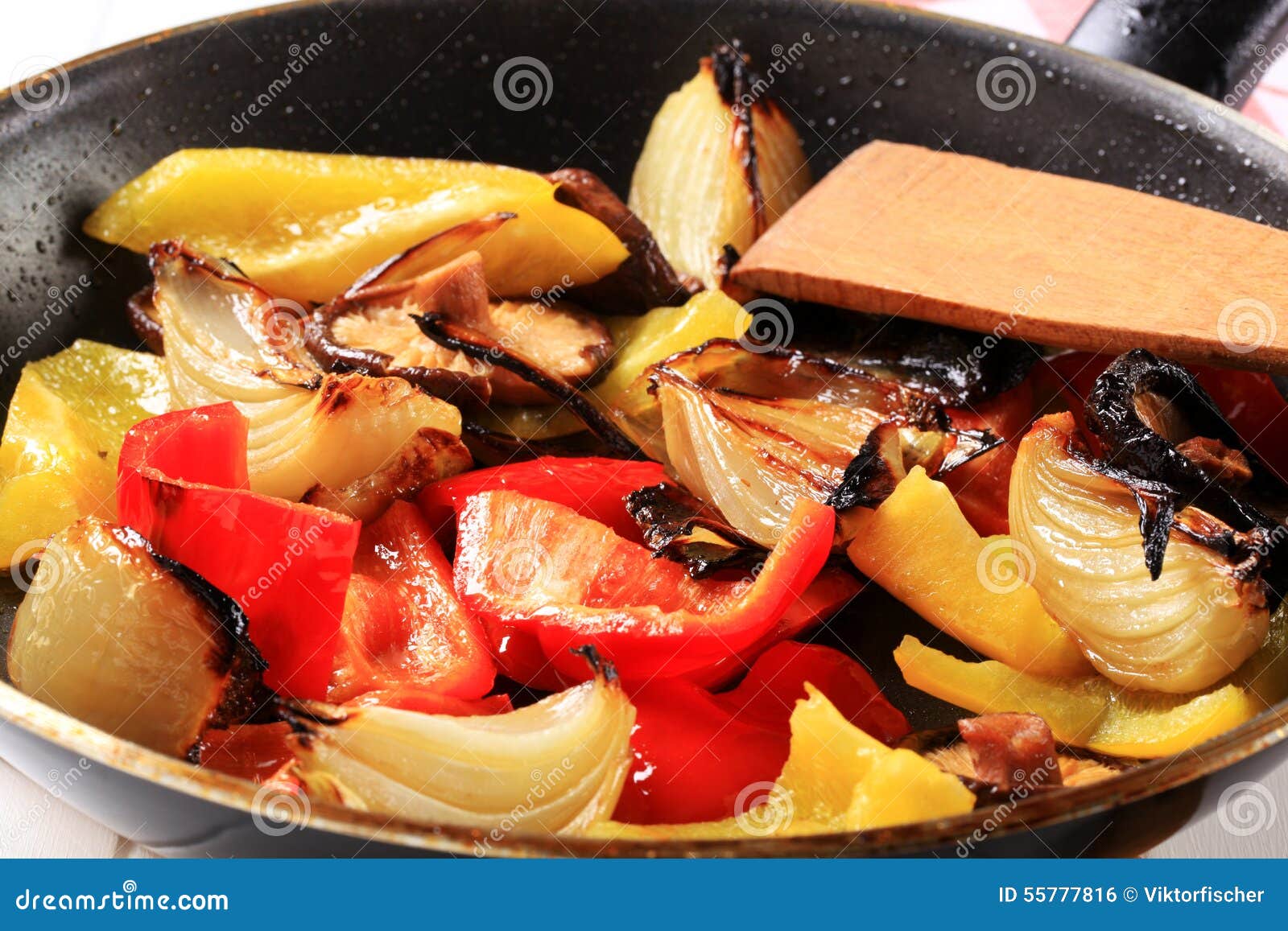 Pan fried vegetables stock photo. Image of vegetables 55777816