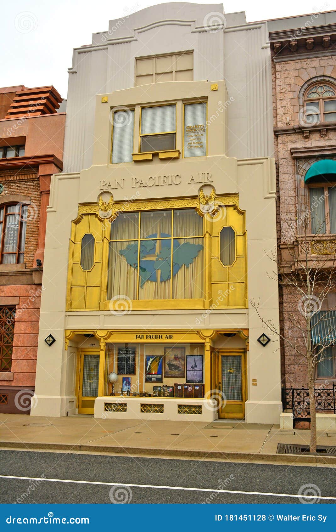 Pan Pacific Air Facade at Universal Studios Japan in Osaka, Japan