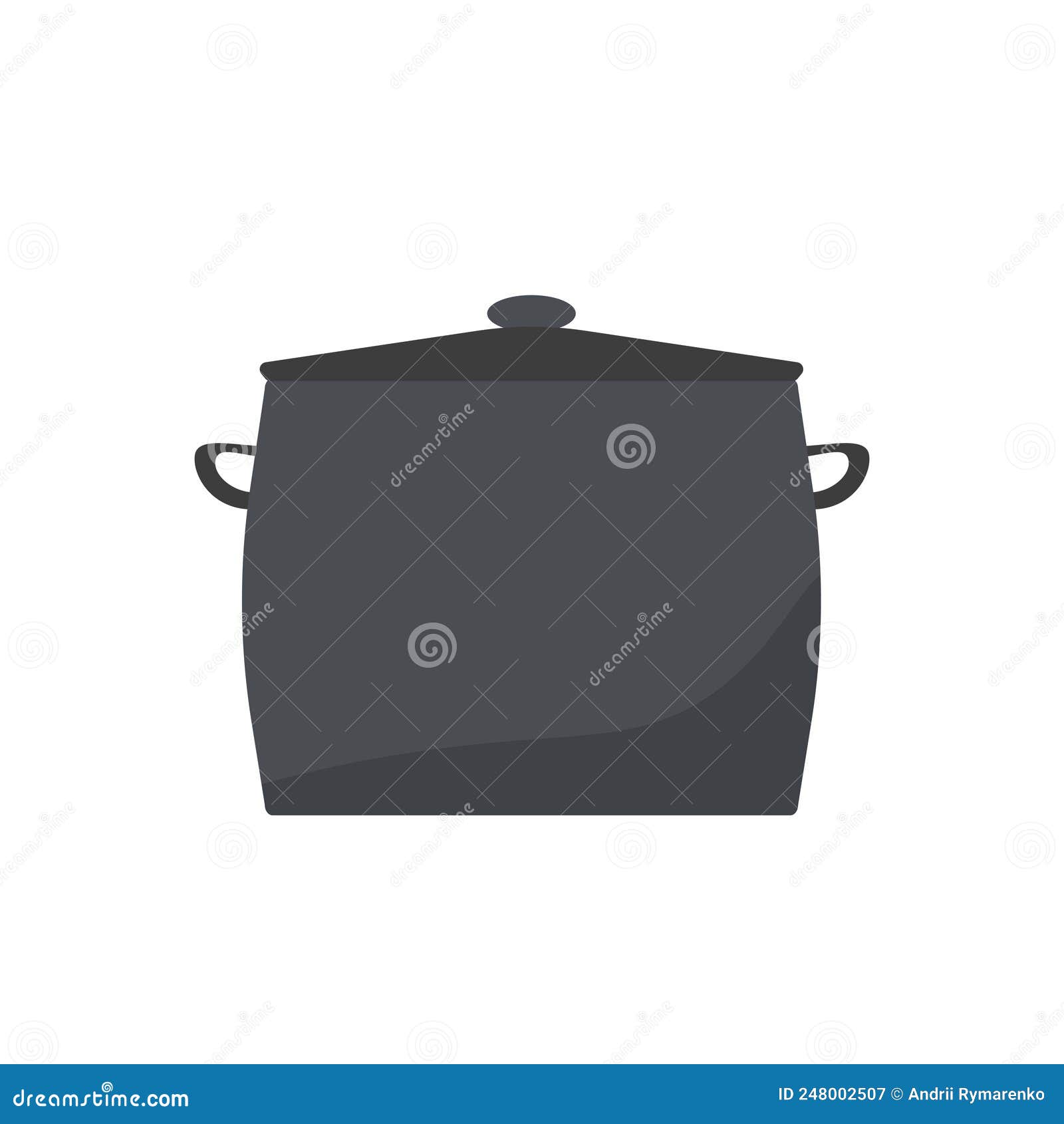 Pan, Pot or Saucepan. Kitchen Object, Cartoon Kitchenware Tool for