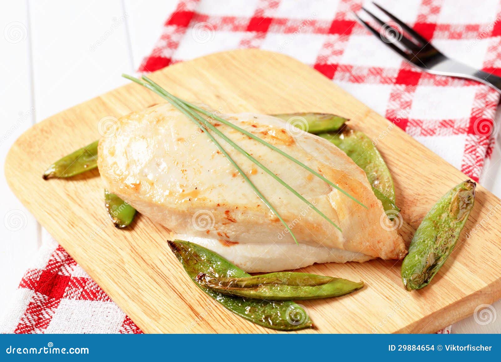 Pan seared chicken breast stock photo. Image of checked 29884654
