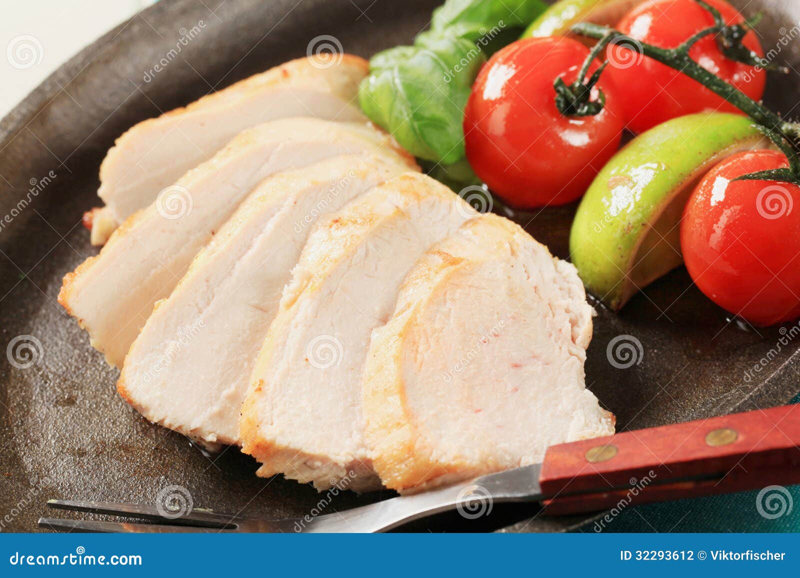 Pan Seared Chicken Breast Fillet Stock Photo Image of meat, utensil