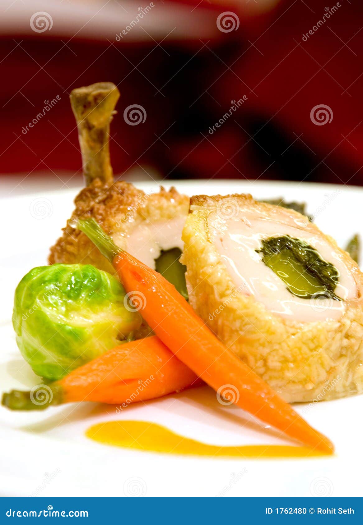 Pan Seared Chicken Supreme Stock Photo Image 1762480