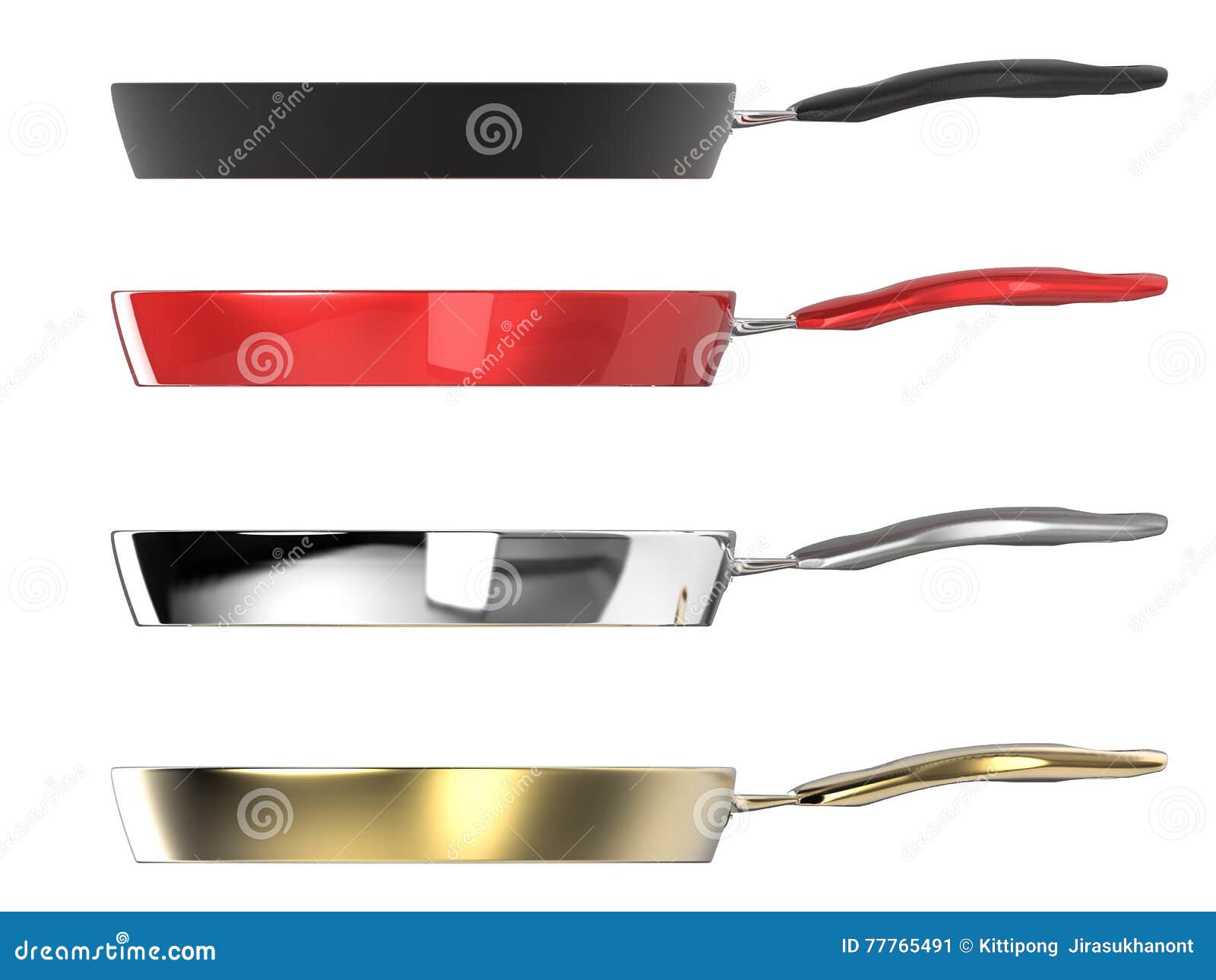 Pan Side View Isolated on White Stock Image Image of iron, black