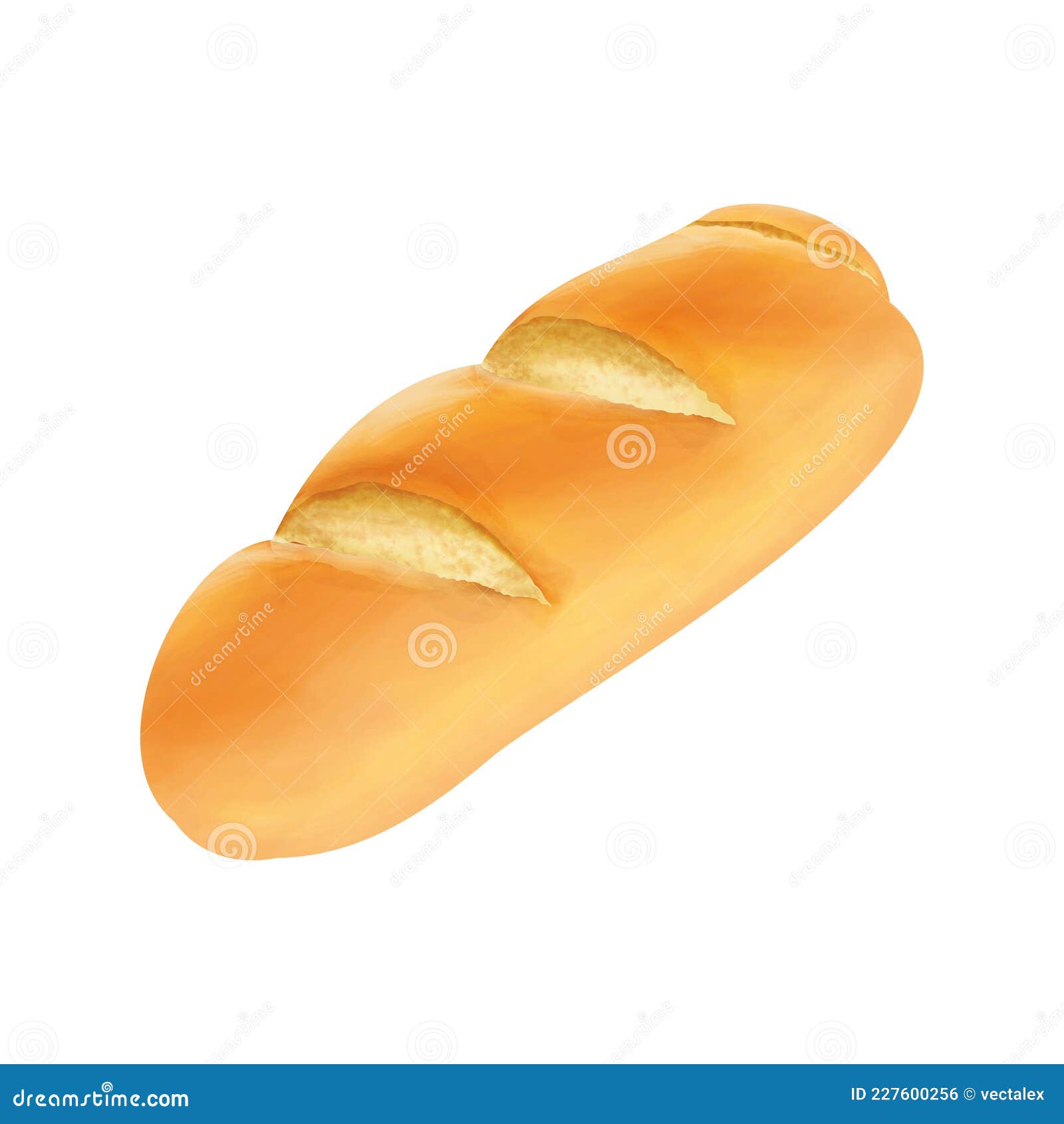 Panadería Panadería Francesa Aislada De Panadería Comida Panadería Tostado  Desayuno Snack Ilustración del Vector - Ilustración de cierre, coma:  227600256