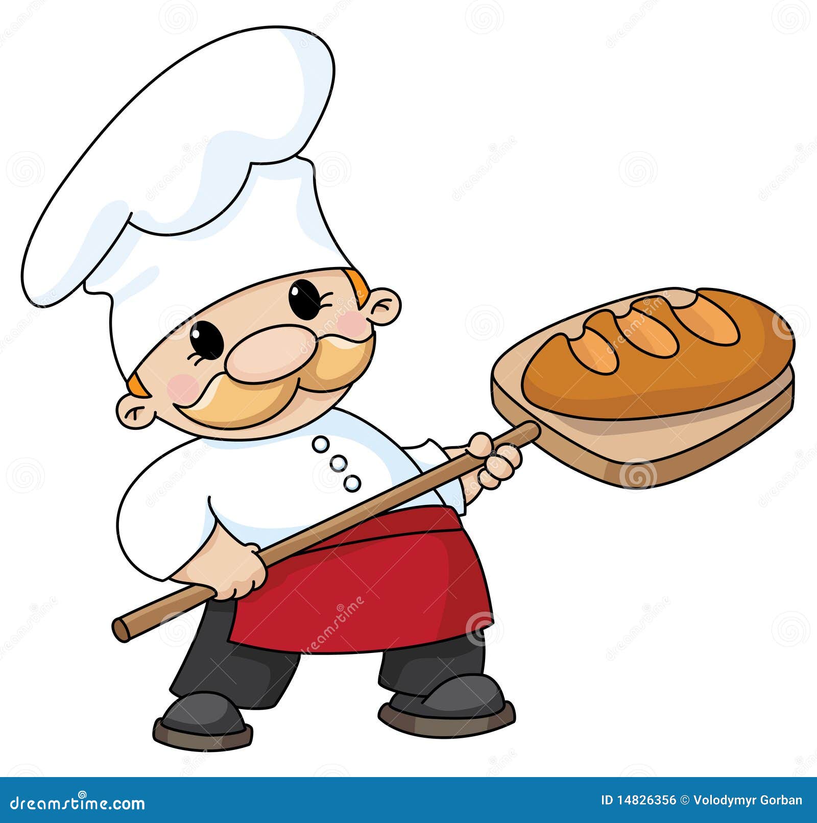 Panadero con pan ilustración del vector. Ilustración de cereal - 14826356 Panadero con pan ilustración del vector. Ilustración de cereal - 14826356
