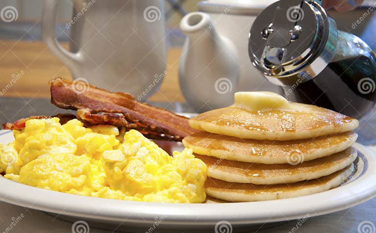 Pancake Breakfast stock image. Image of hotcake, plate - 19576403