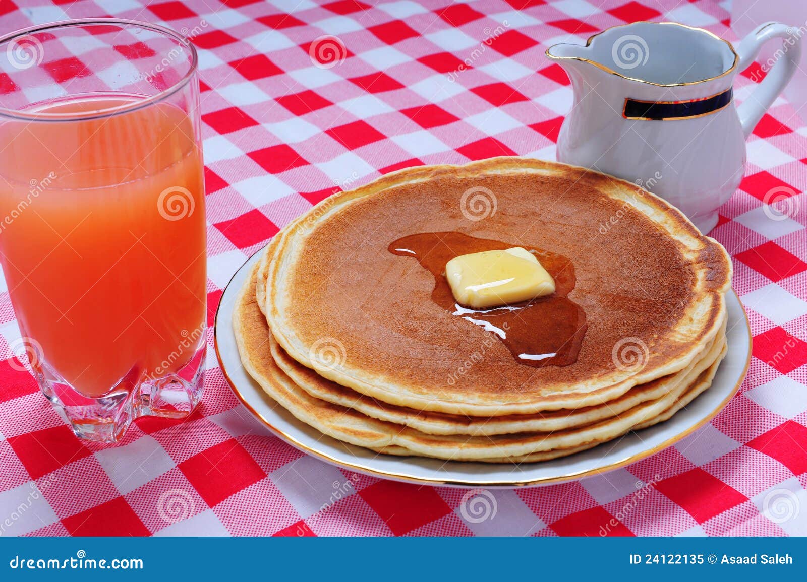 Pancake with juice stock image. Image of healthy, morning 24122135