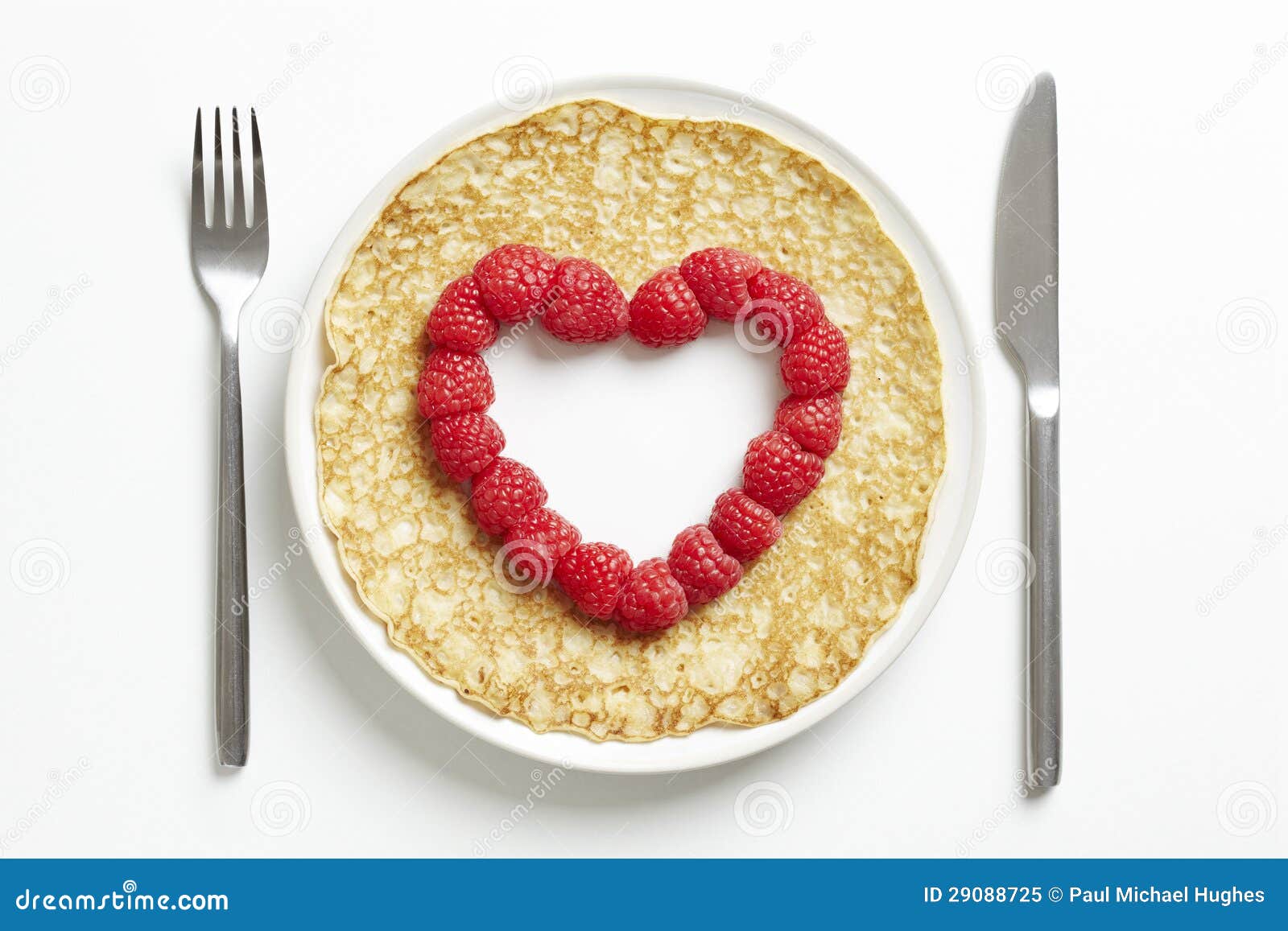 Pancake with Love Heart Shape Cut Out Stock Image - Image of festival ...