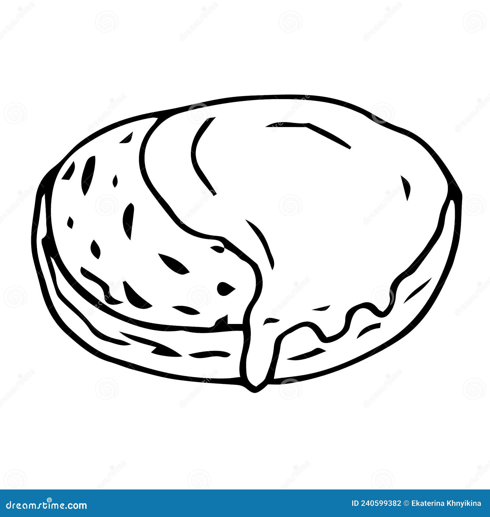 Pancake Vector Illustration, Hand Drawing Doodle Stock Vector