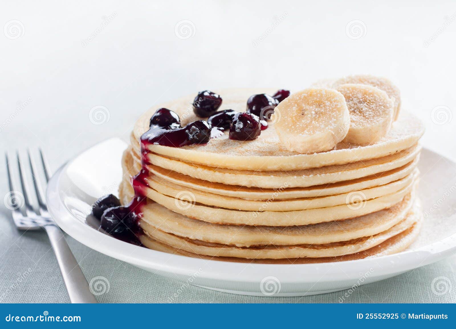 Pancakes with Banana and Syrup Stock Image Image of syrup, breakfast