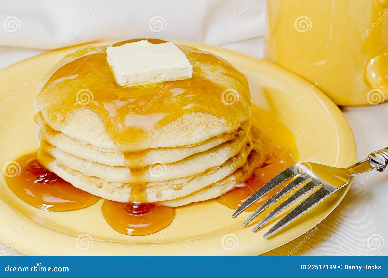 Pancakes and Coffee stock image. Image of pile, plate 22512199