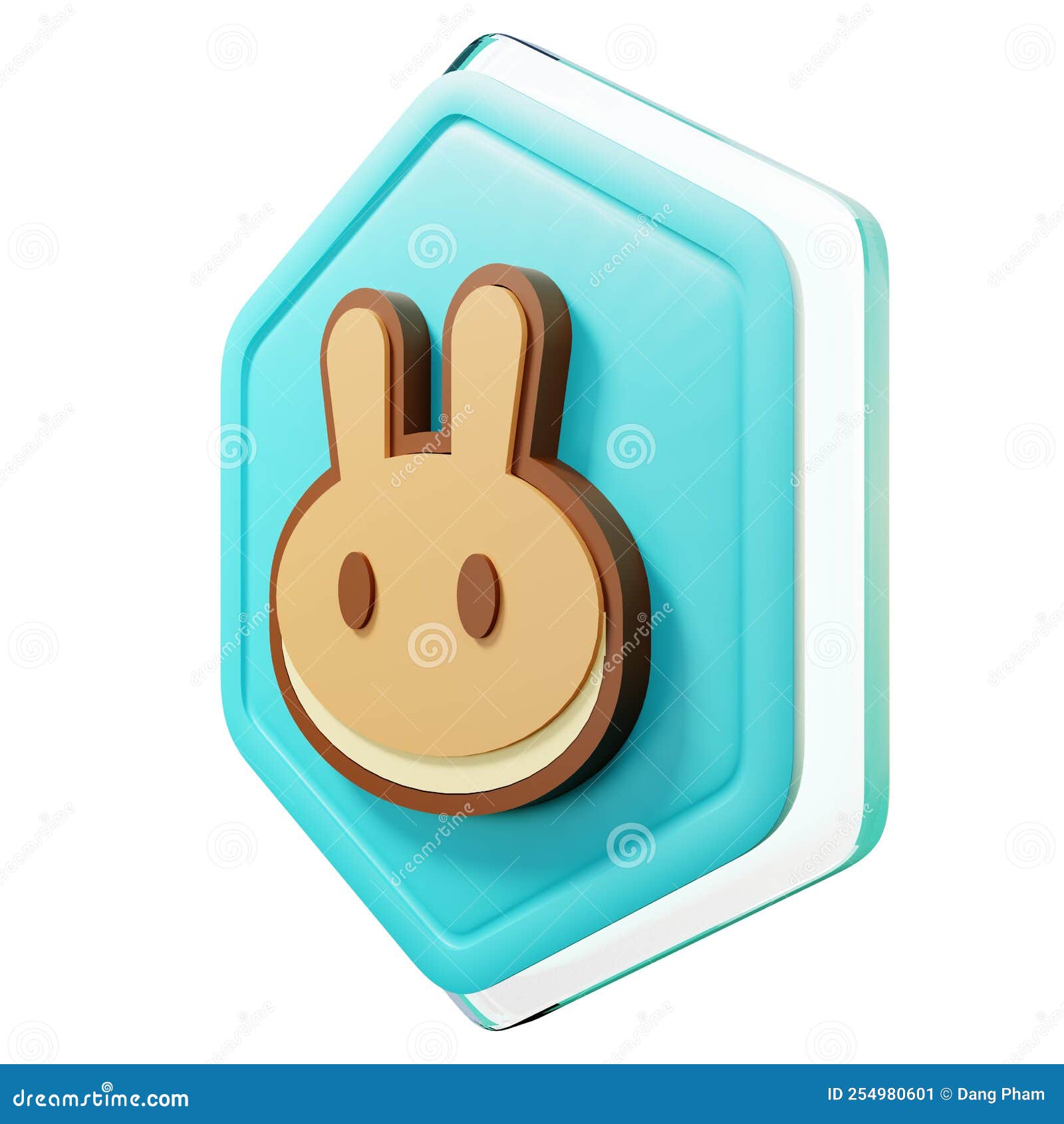 PancakeSwap (CAKE) Badge Right View Stock Illustration - Illustration of  financial, blockchain: 254980601