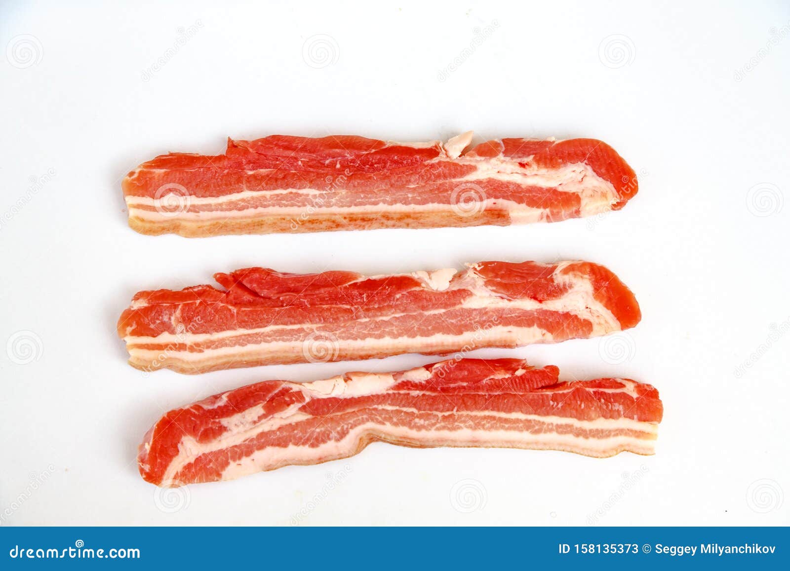 panceta thin slices of raw pork