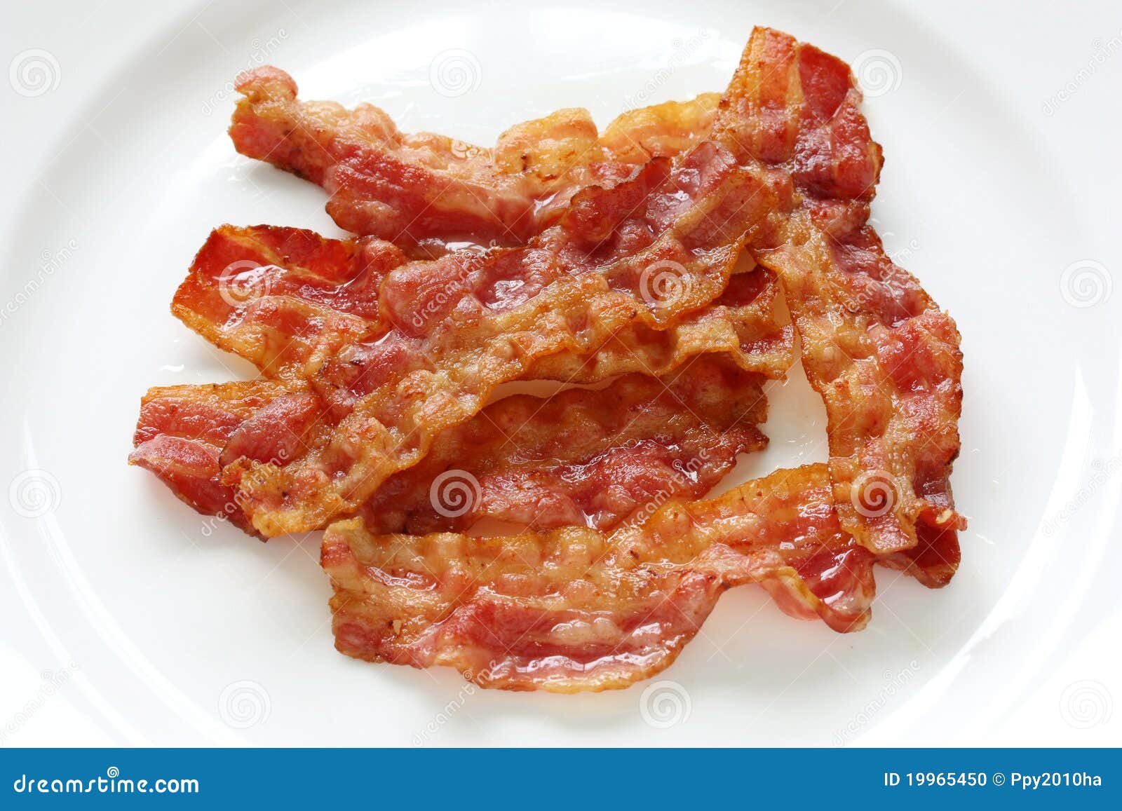 Pancetta Affumicata Croccante Fritta Fotografia Stock Immagine di grasso, cotto 19965450