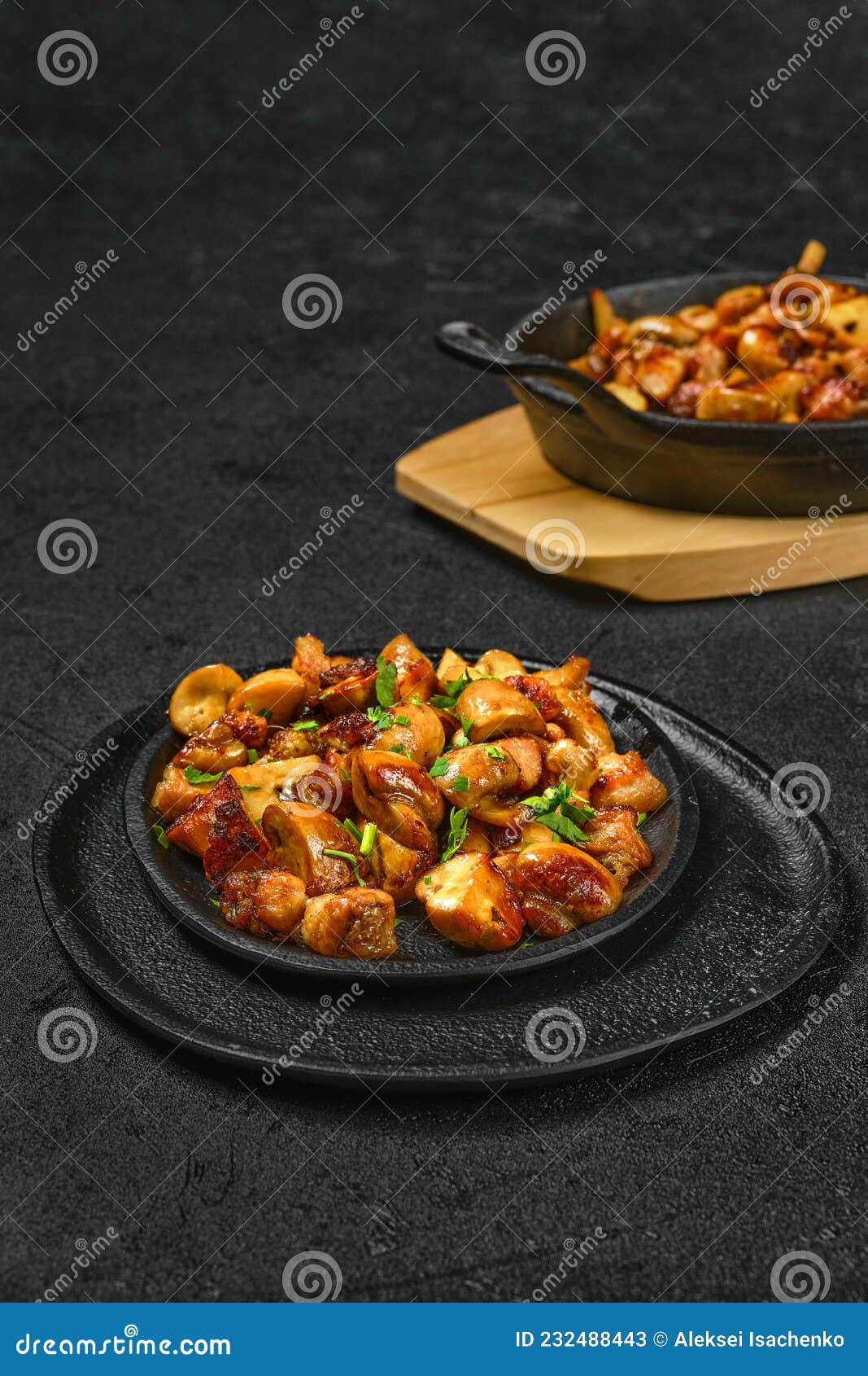 Pancetta Fritta E Pancia Di Maiale Immagine Stock Immagine di sano