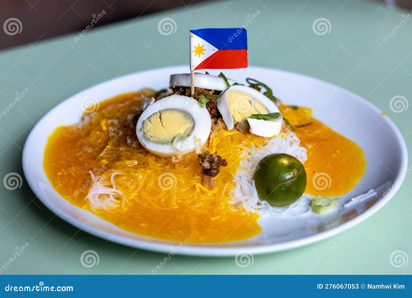 Pancit a Popular Noodle Dish in the Philippines Stock Image Image