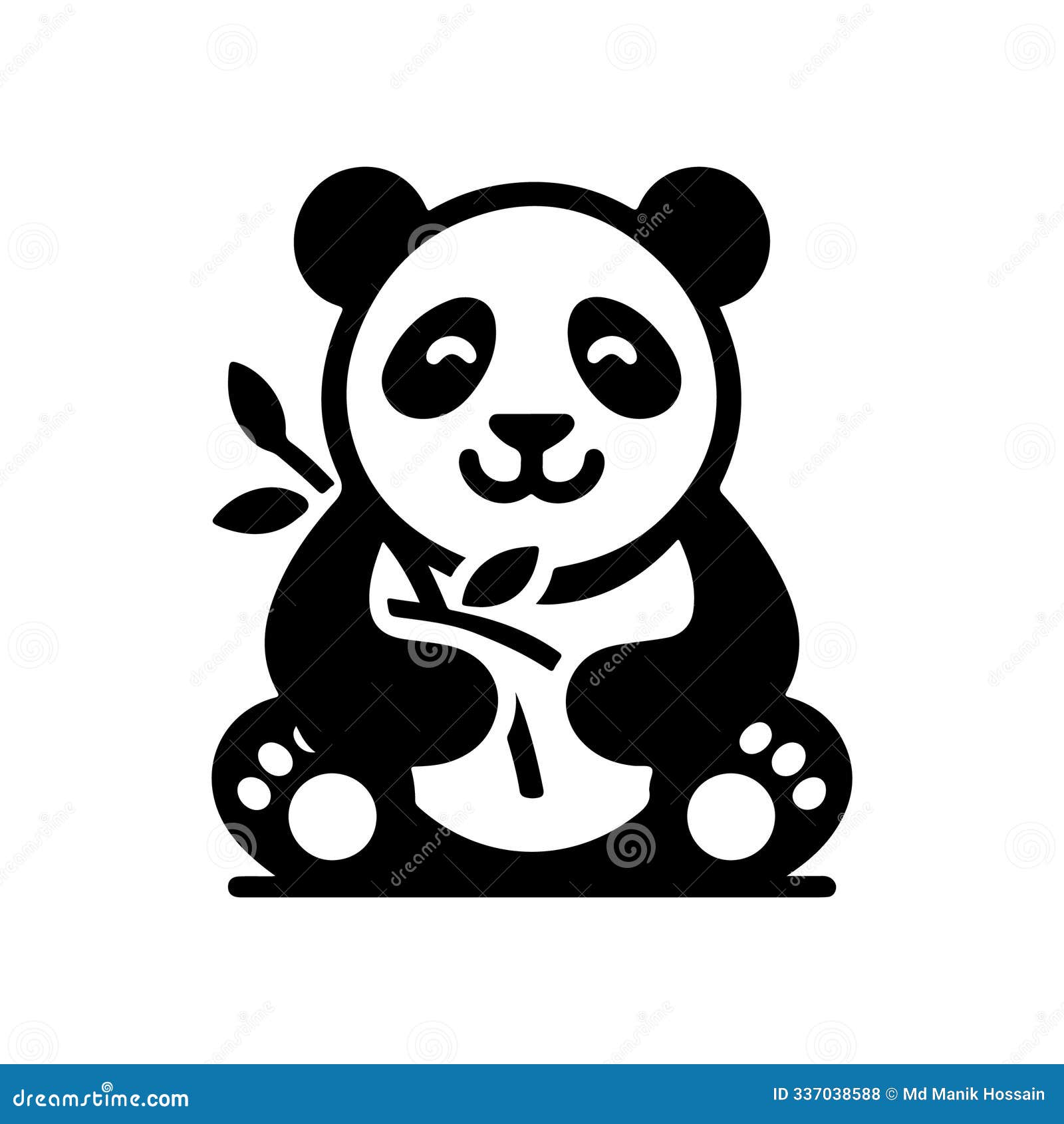 panda animal silhouette
