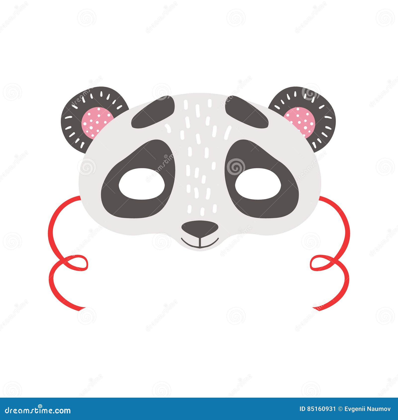 Panda Bear Animal Head Mask, Kids Carnival Disguise Costume Element ...