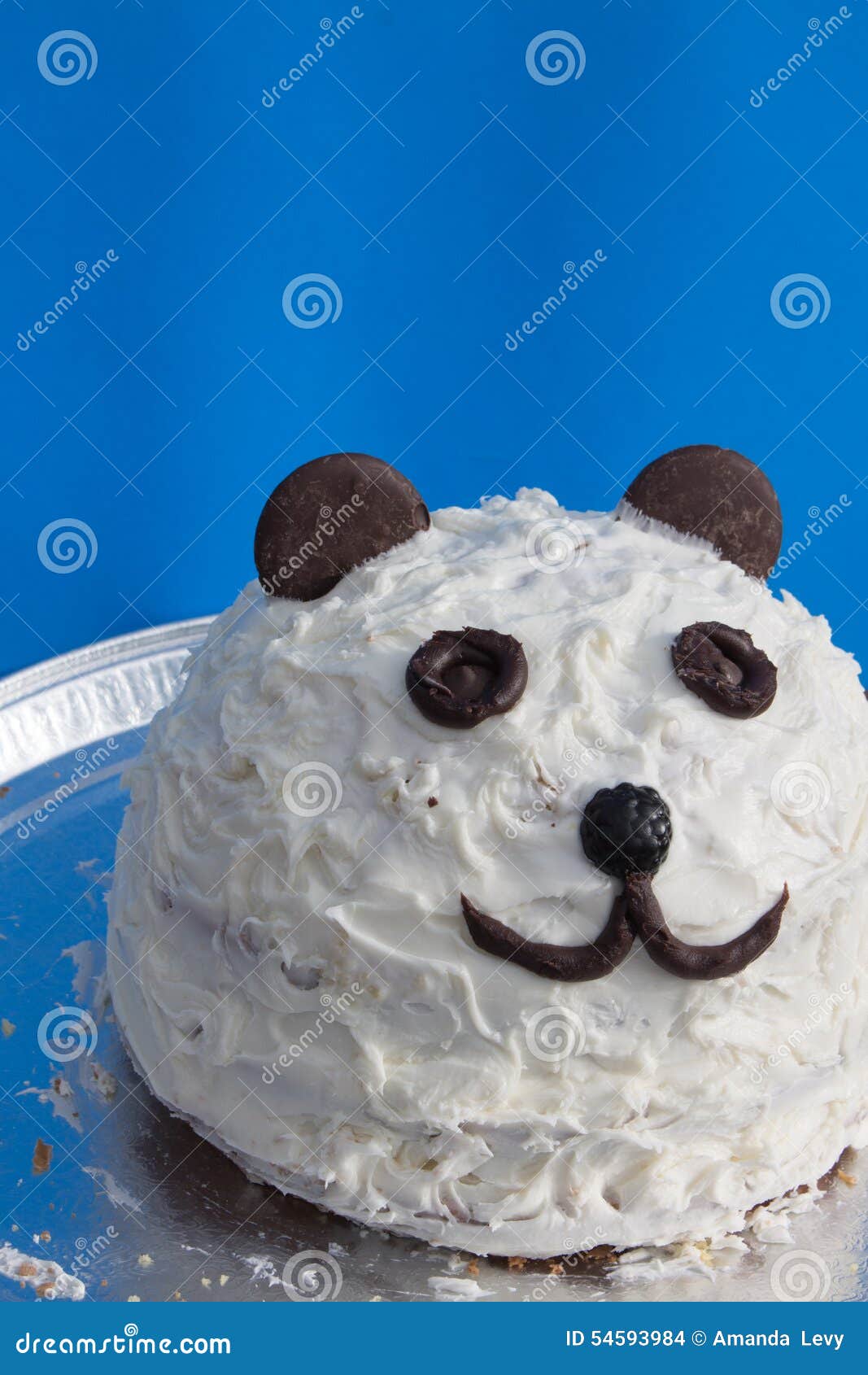 Top view of a cupcake decorated with a panda Stock Photo - Alamy