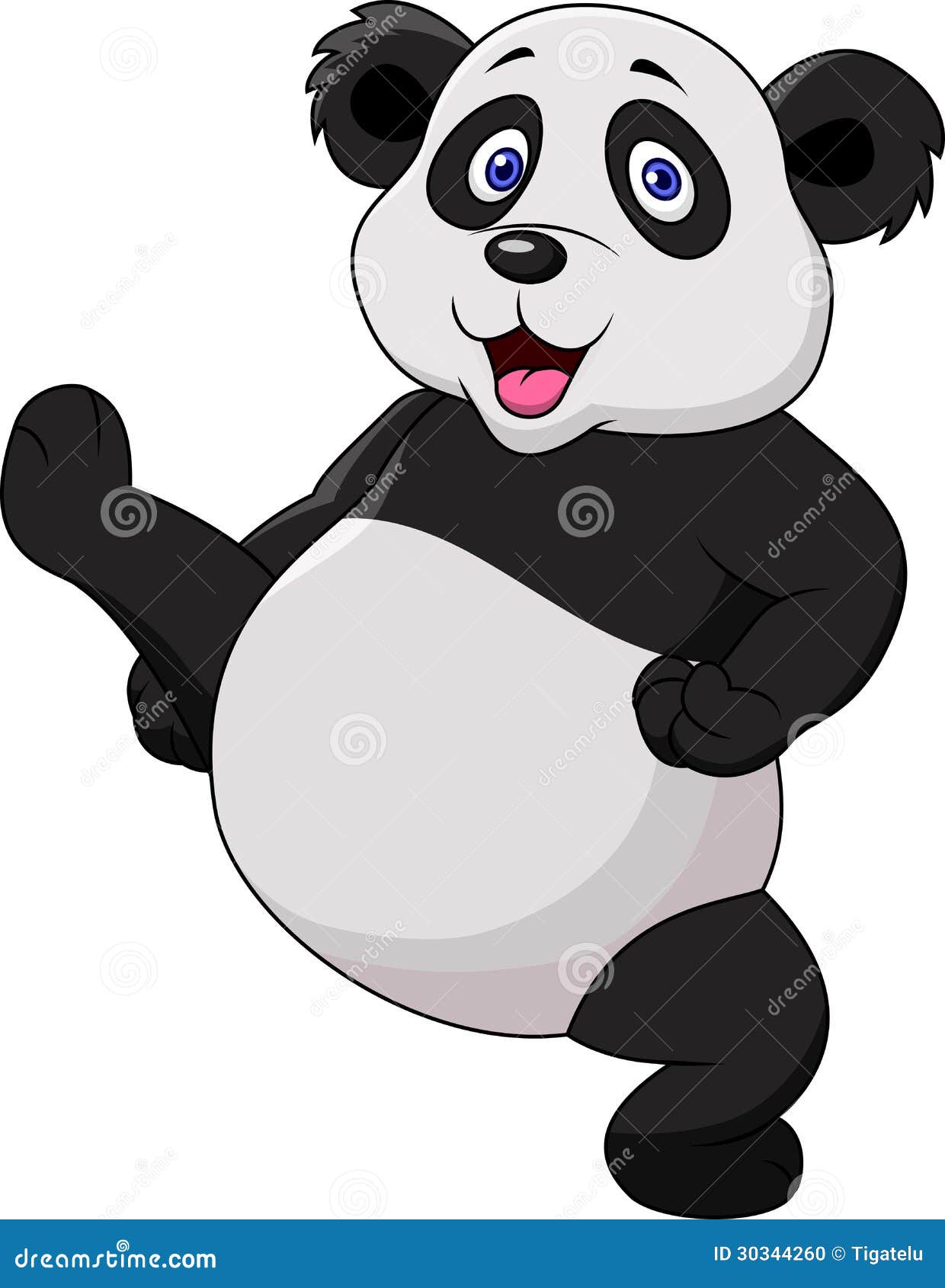 Panda Cartoon Doing Martial Art Stock Vector Illustration of bear