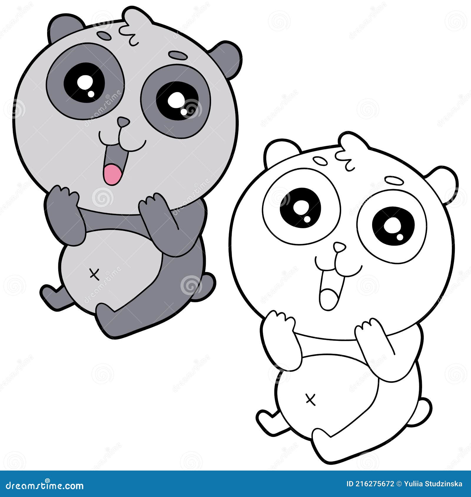 Cute Panda Coloring Books for Kids Ages Graphic by Laxuri Art
